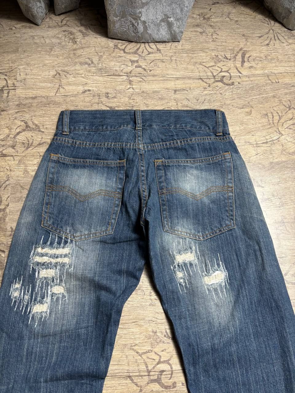 Japanese Brand DIRTY💣💣 Flare Hysteric Glamour vibe Japanese Fade Jeans Size US 29 - 5 Thumbnail