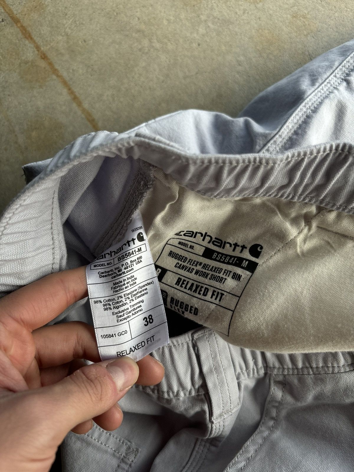 Carhartt × Carhartt Wip × Vintage Crazy Carhartt Pastel Purple Relaxed Fit Wide Leg Shorts Size US 38 / EU 54 - 6 Thumbnail