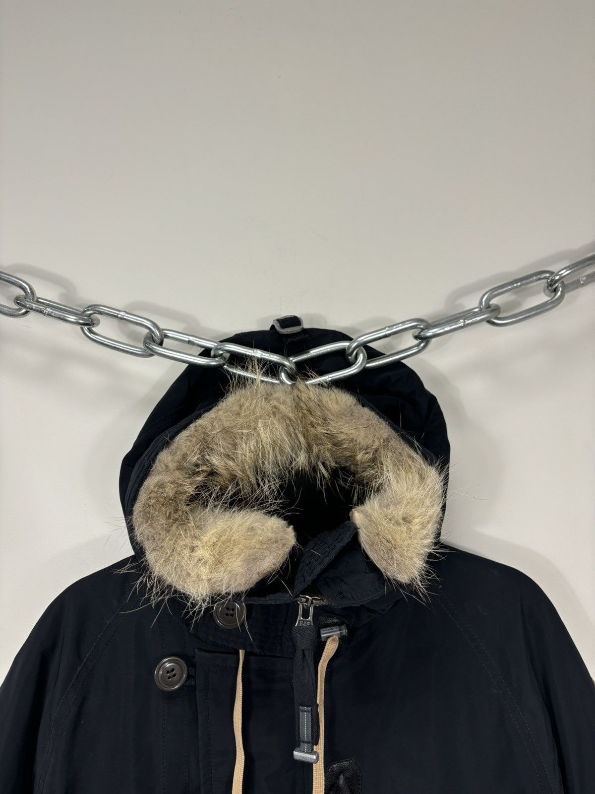 Parajumpers Parajumpers Flea Market Navy Fur Down Puffer Jacket Parka Size US L / EU 52-54 / 3 - 9 Thumbnail