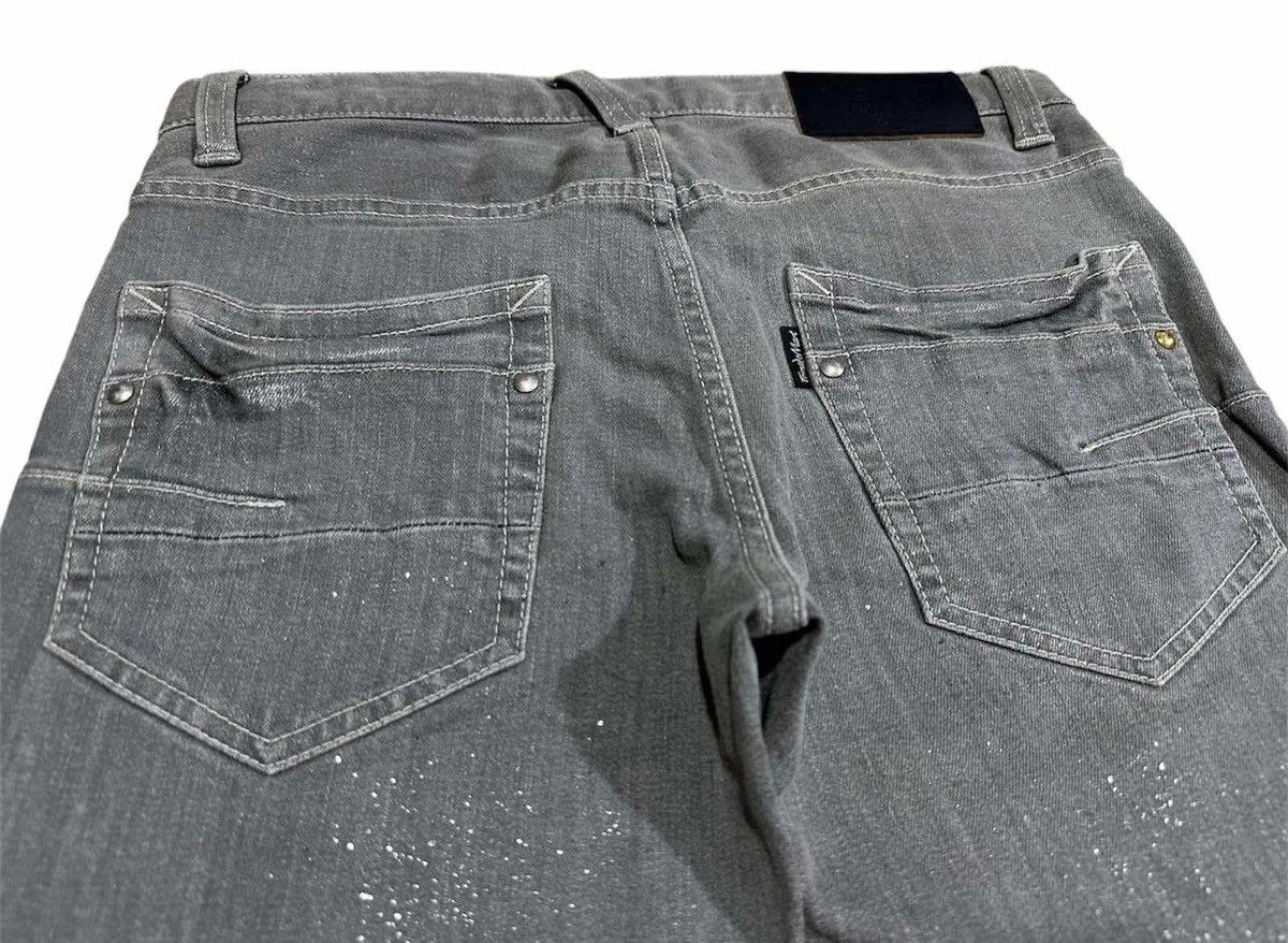 If Six Was Nine × Le Grande Bleu (L.G.B.) × Tornado Mart 🔥Y2K Archived Tornado Mart Denim Charcoal Mud Wash Glitter Size US 30 / EU 46 - 12 Thumbnail