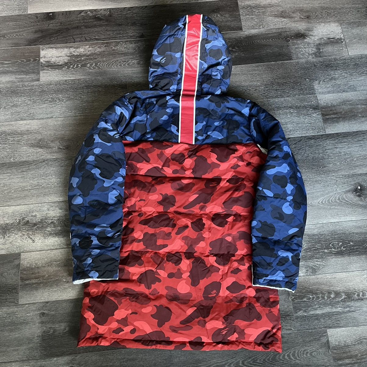 Bape A Bathing Ape Bape PSG Paris Saint Germain Long Down Jacket Grailed