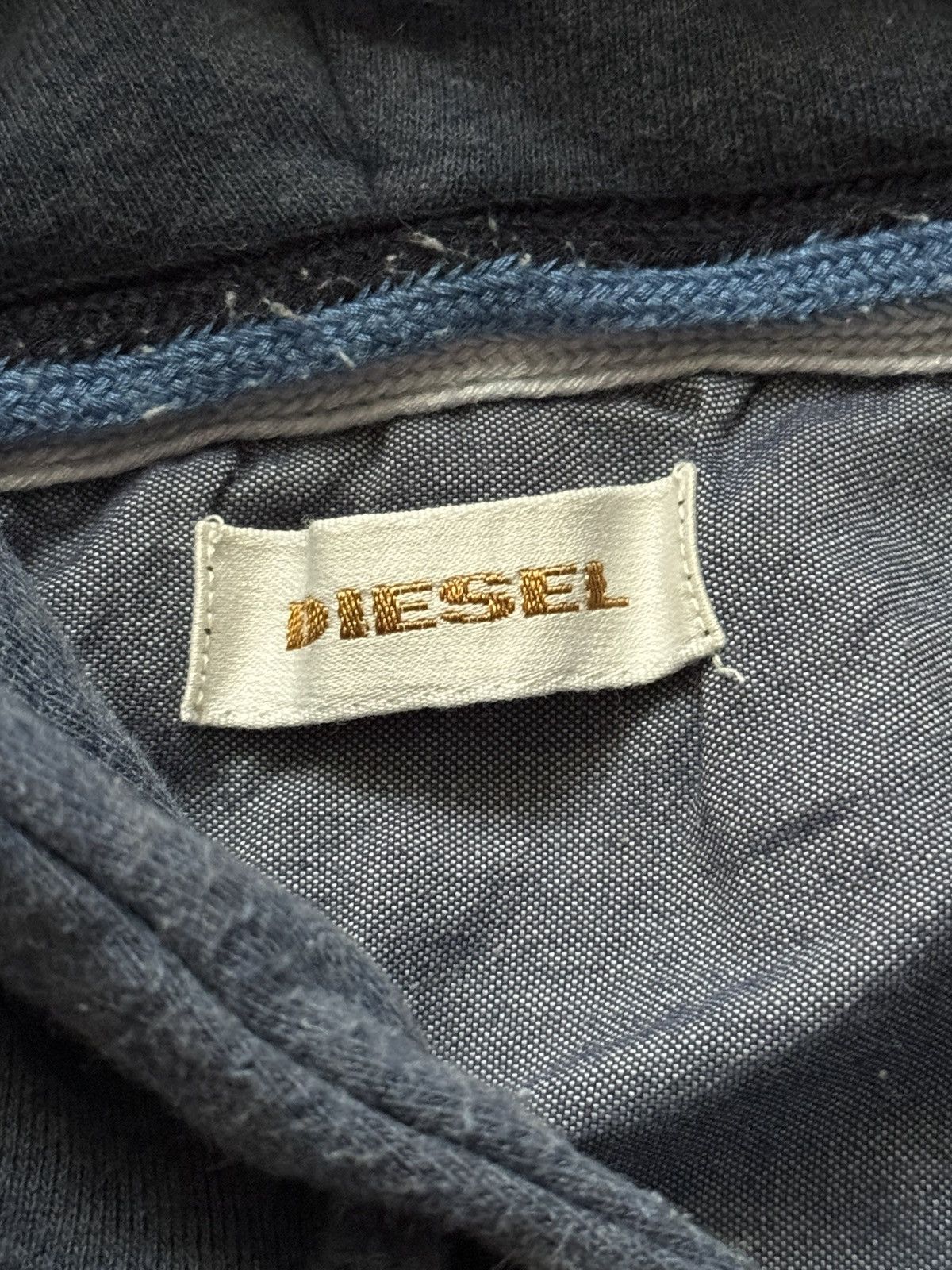 Diesel × Diesel Black Gold × Vintage Diesel L big logo hoodie long sleeve hooded sweatshirt y2k Size US L / EU 52-54 / 3 - 8 Thumbnail