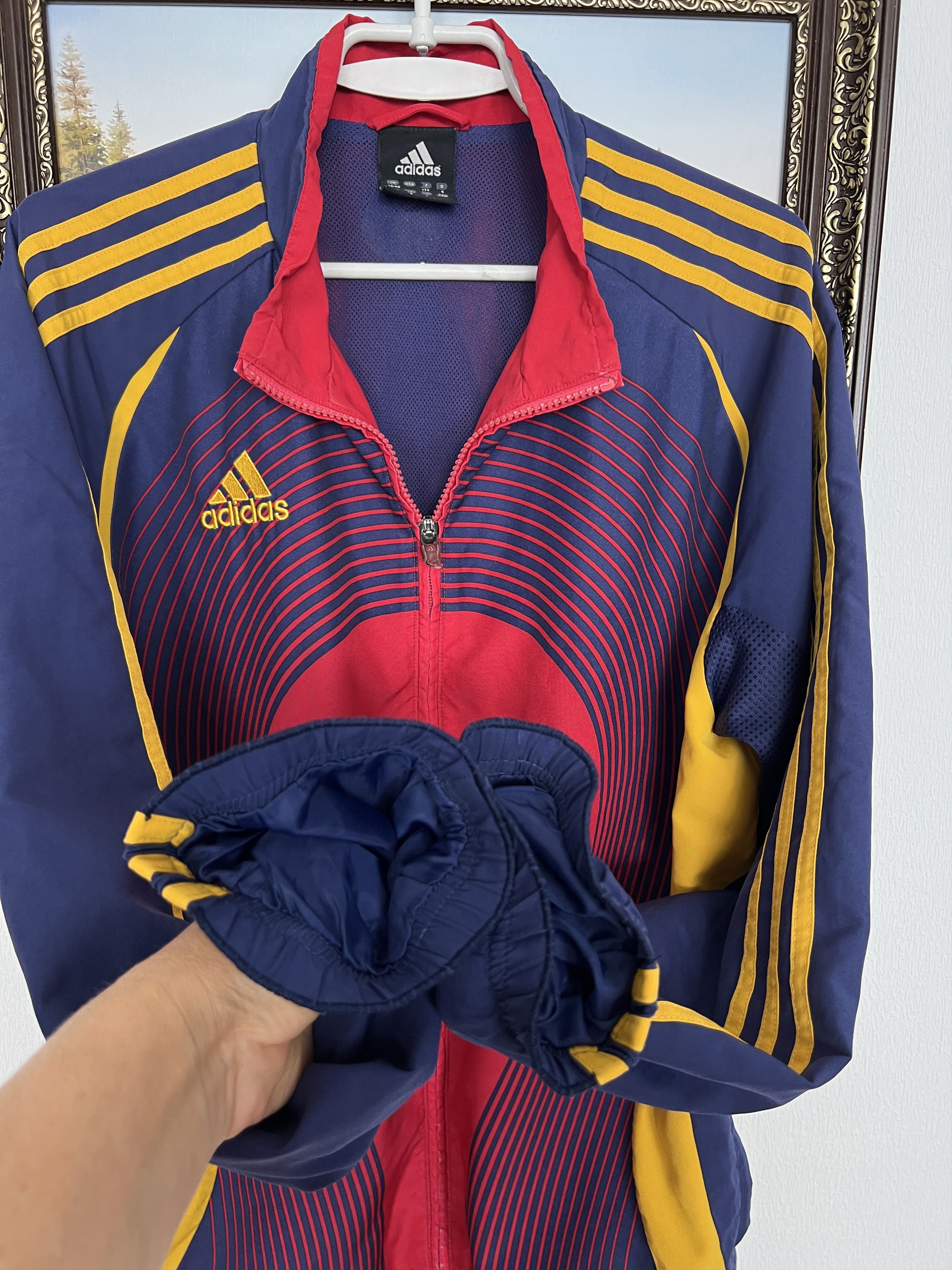 Adidas Vintage Romania Football Jacket Soccer Track Top Zip Size US M / EU 48-50 / 2 - 5 Thumbnail
