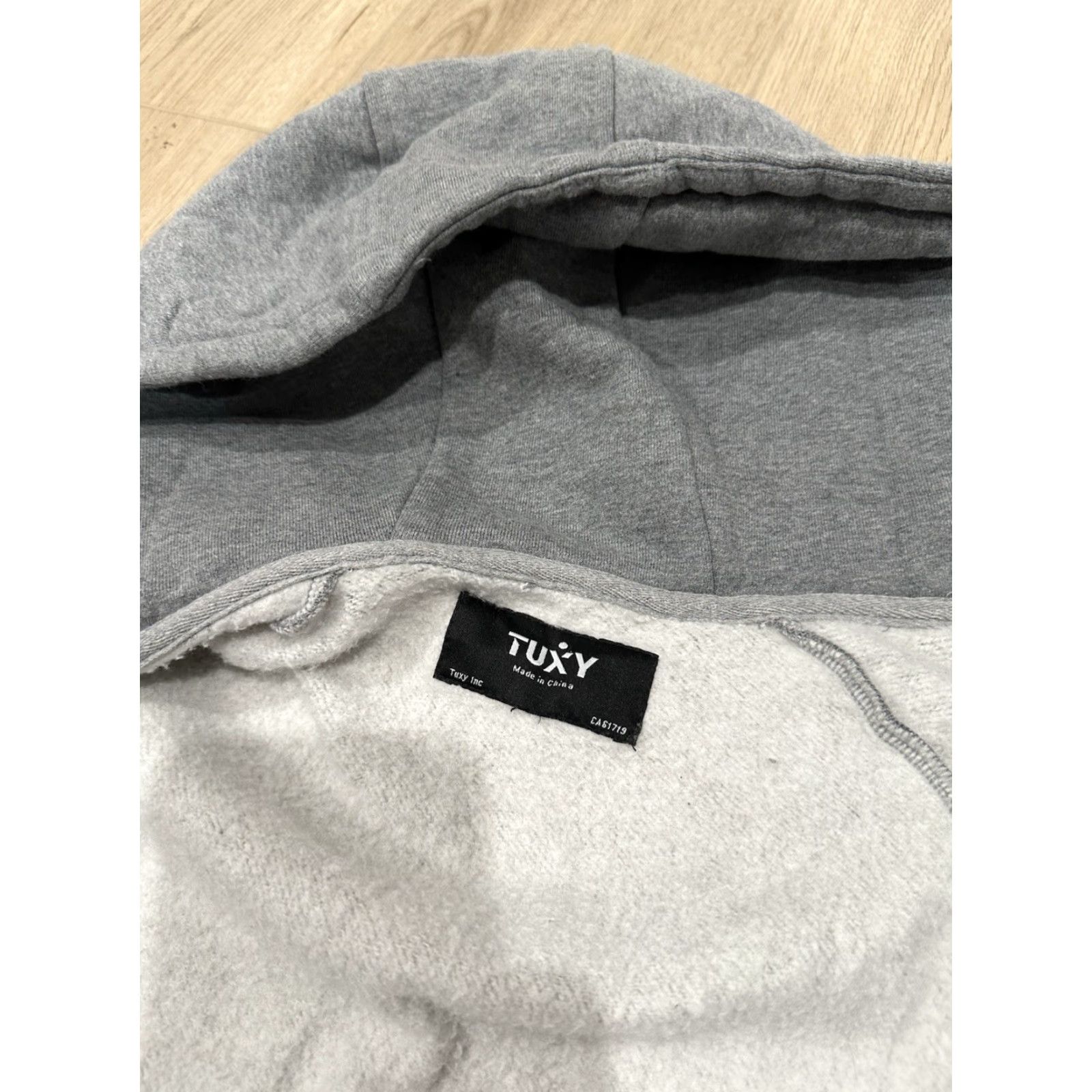 Vintage Tuxy Mens One Piece Jumpsuit Gray Dark Hoodie Sweatsuit Zip Drawstring Small Size US S / EU 44-46 / 1 - 7 Thumbnail