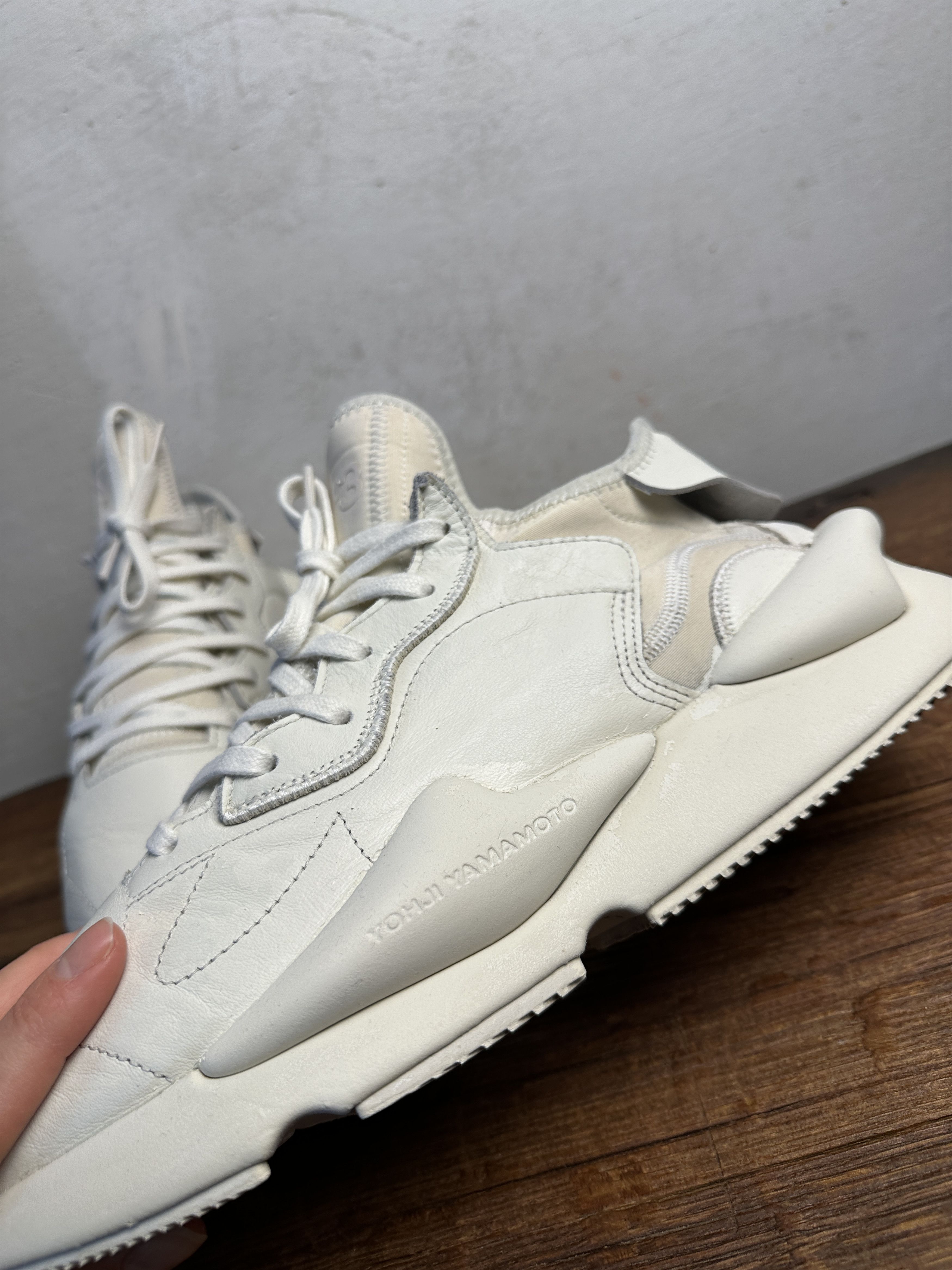 Adidas Adidas Y-3 Kaiwa Off-White Sneakers Size US 10.5 / EU 43-44 - 12 Thumbnail
