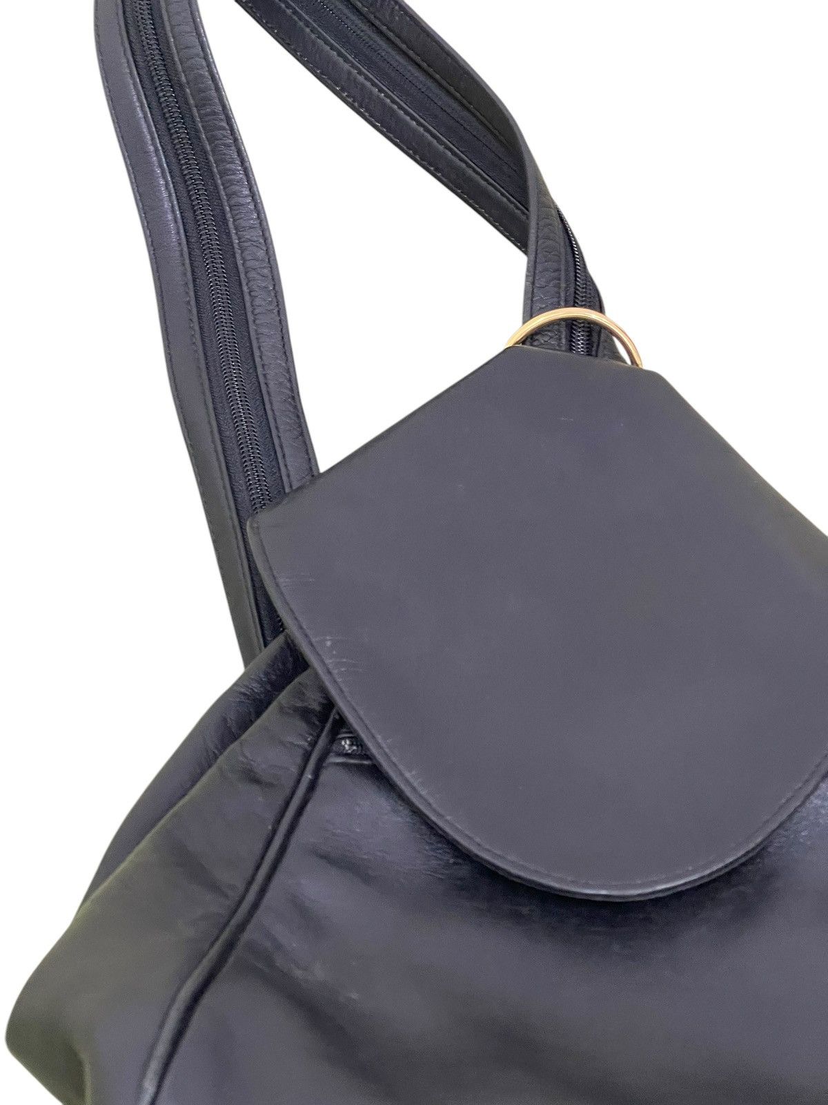 Japanese Brand Full Leather Kawano 2 Way Backpack Shoulder Bag 1🟩4 Size ONE SIZE - 10 Thumbnail