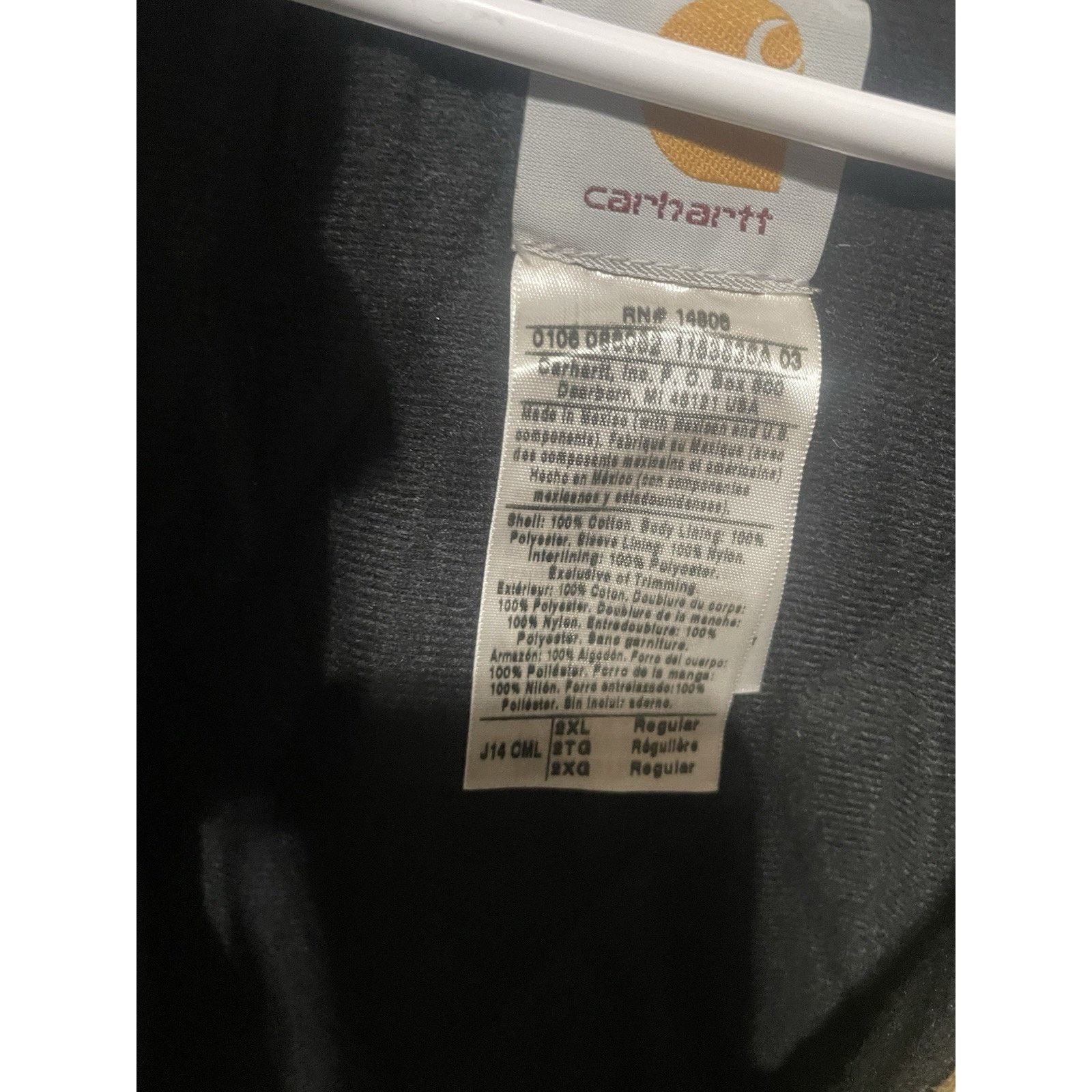 Carhartt Size 2XL-Carhartt Santa Fe Jacket Quilt Lined J14 tan Bomber Size US XXL / EU 58 / 5 - 4 Thumbnail