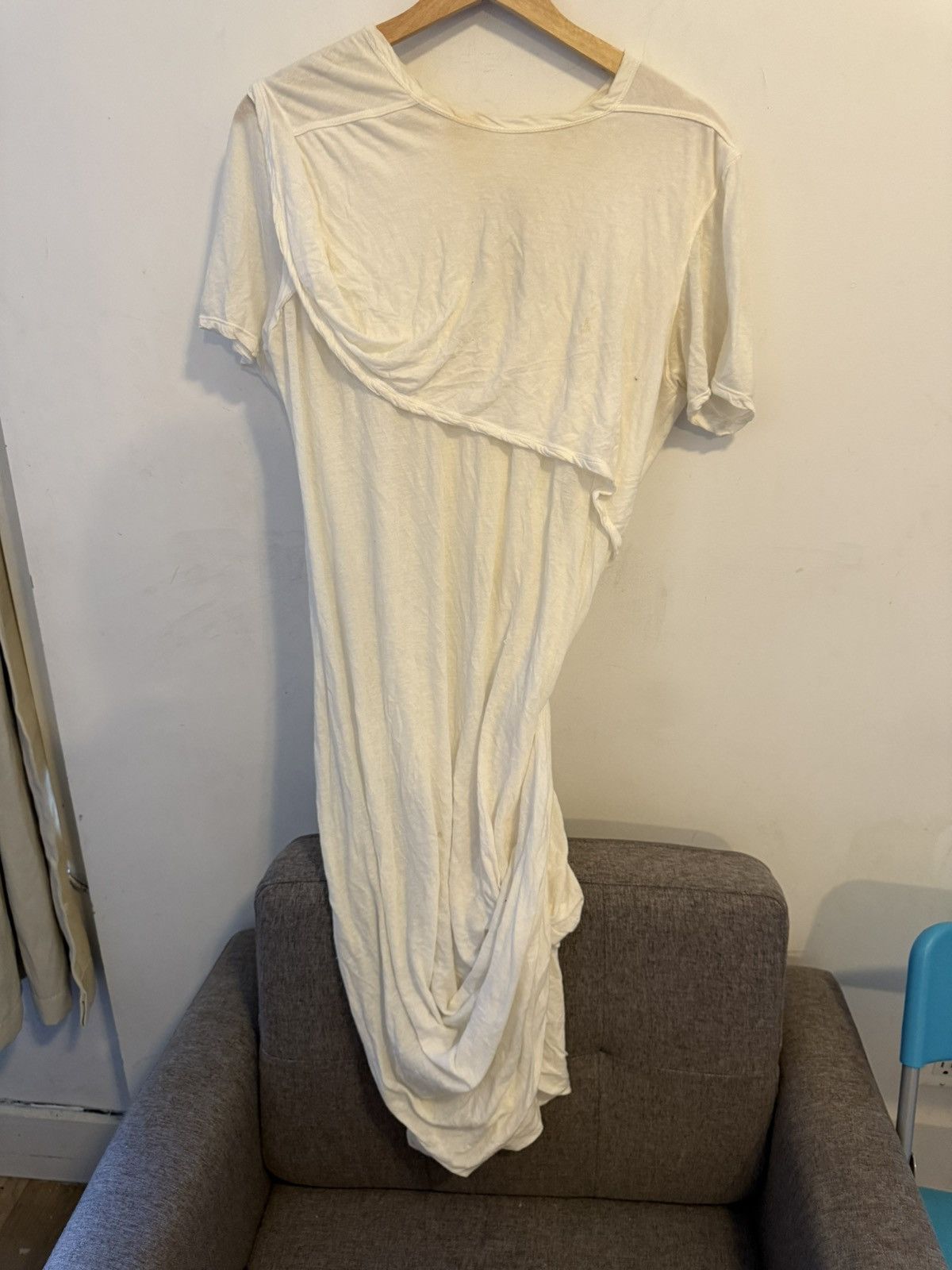 [read descr] Rick owens AW18 sisyphus elongated drape shirt