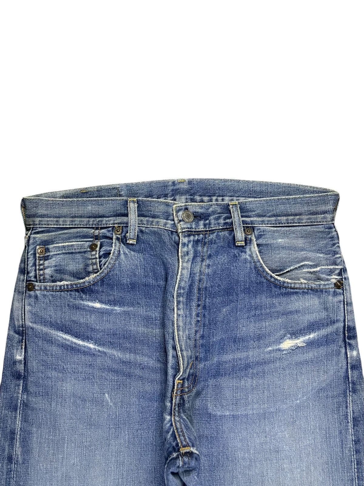 Levi's Vintage 80s Levis 502xx Big E Selvedge Loose Jeans Size US 31 - 5 Thumbnail