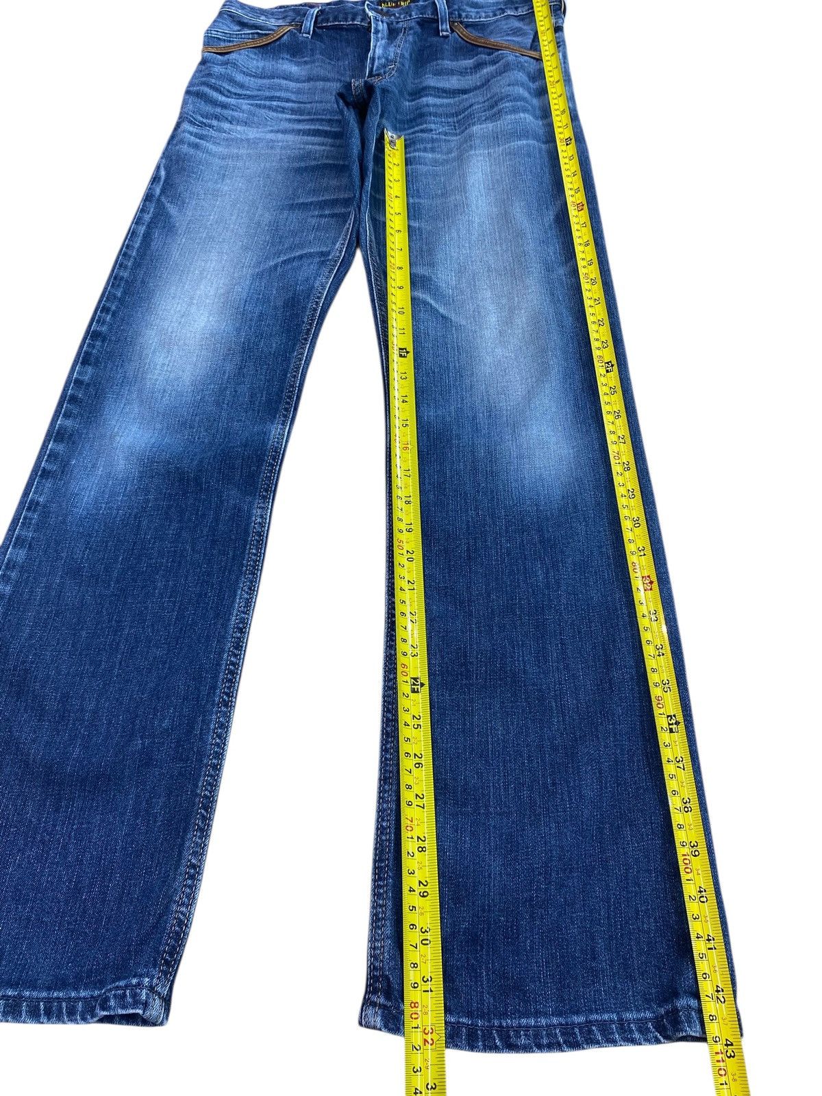 Edwin Edwin Blue Trip Whiskers Style Faded Blue Wash Jeans Size US 32 / EU 48 - 7 Thumbnail