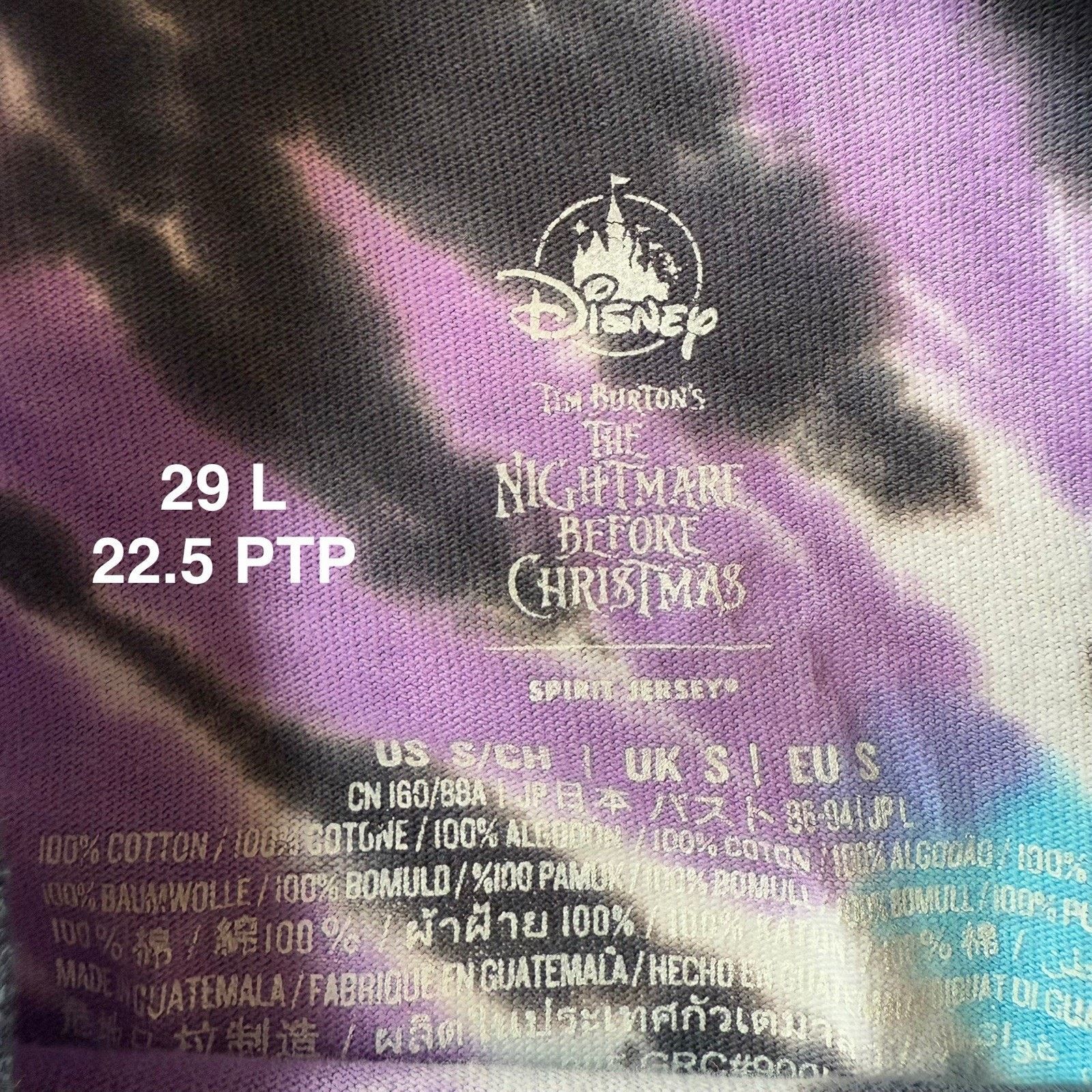 Disney Nightmare Before Christmas Spirit Jersey S Multicolor Oogie Size US S / EU 44-46 / 1 - 6 Thumbnail