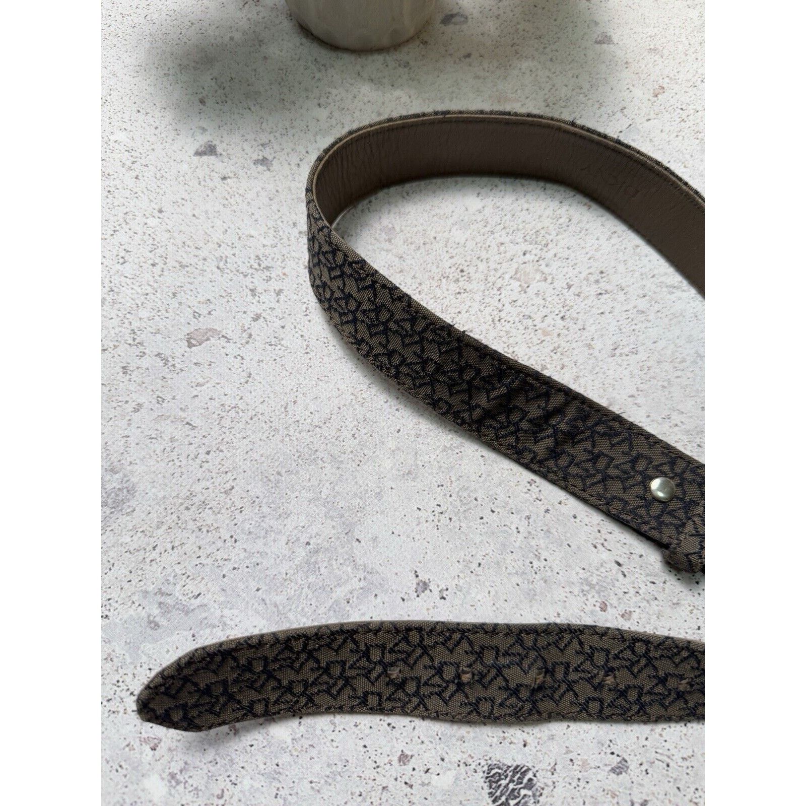 DKNY DKNY Monogram Logo Brown Belt Size S Size ONE SIZE - 2 Thumbnail
