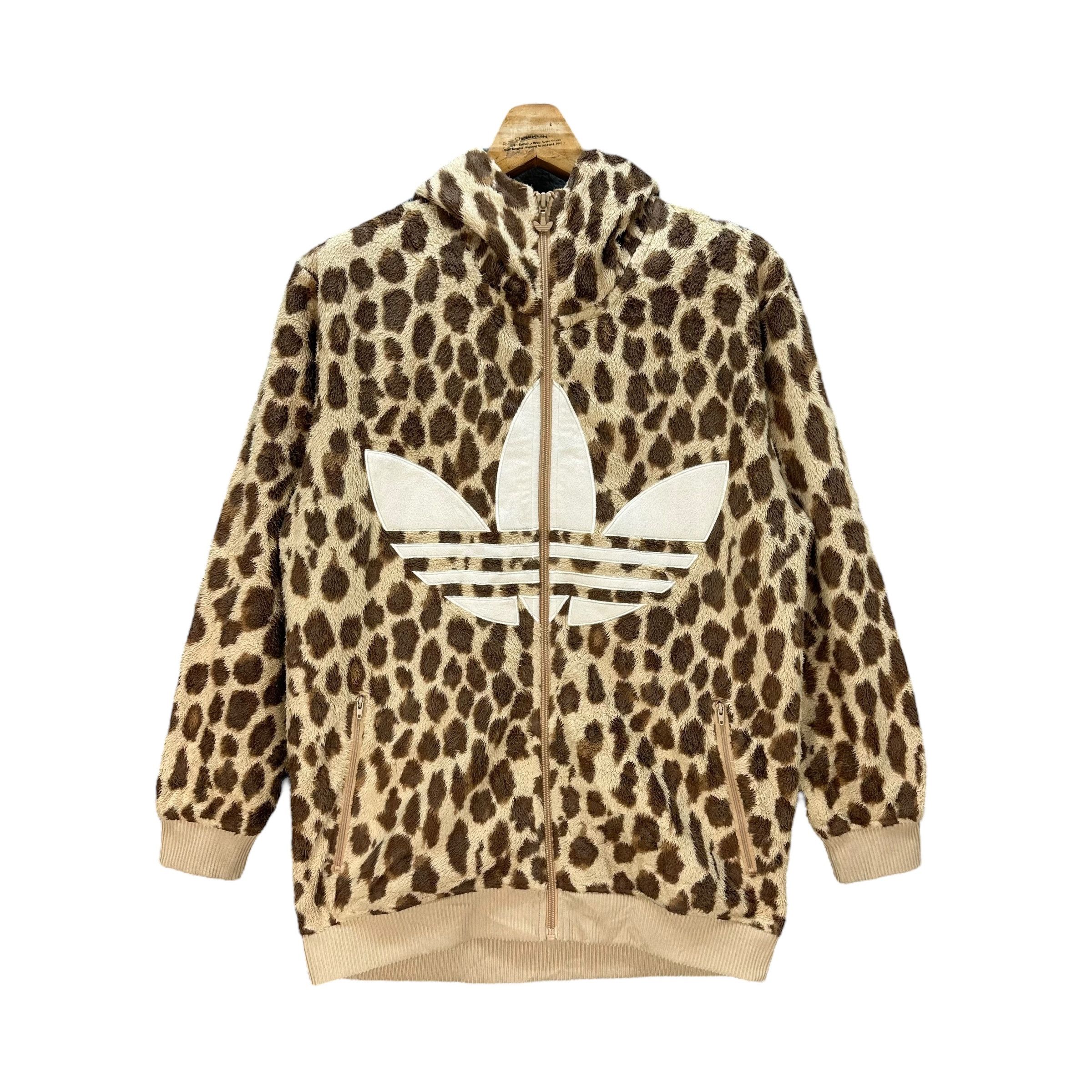 Adidas ADIDAS CHEETAH BIG LOGO ZIPPER FLEECE HOODIES #8823-029 Size US M / EU 48-50 / 2 - 1 Thumbnail