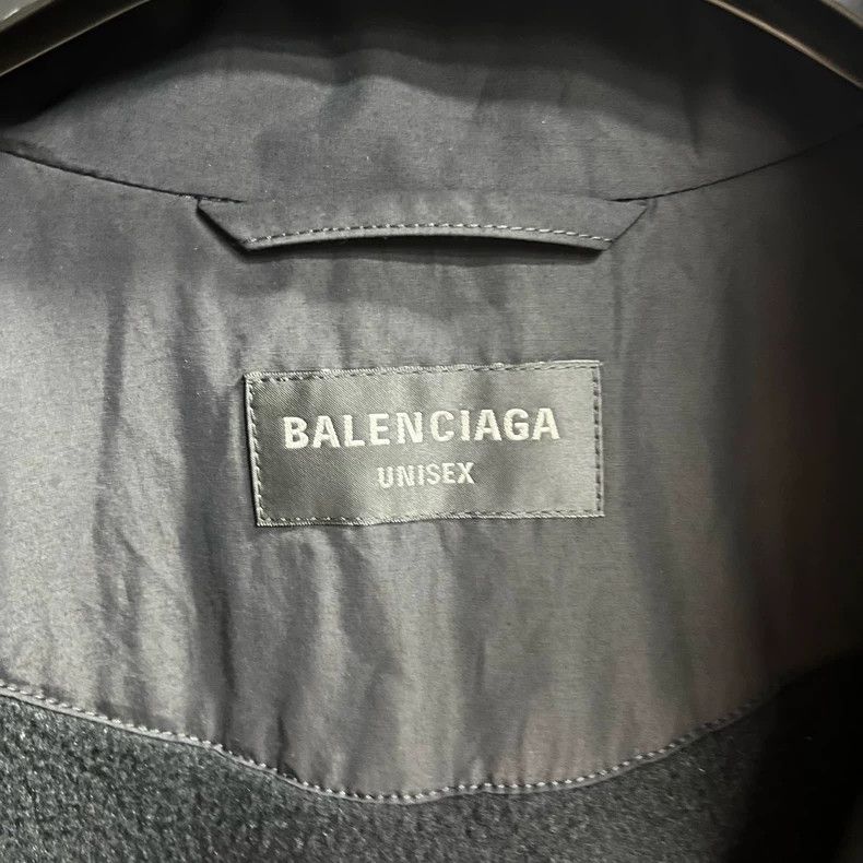 Balenciaga Balenciaga Loose monogrammed high-neck front zip-up long-s Size US XS / EU 42 / 0 - 3 Thumbnail