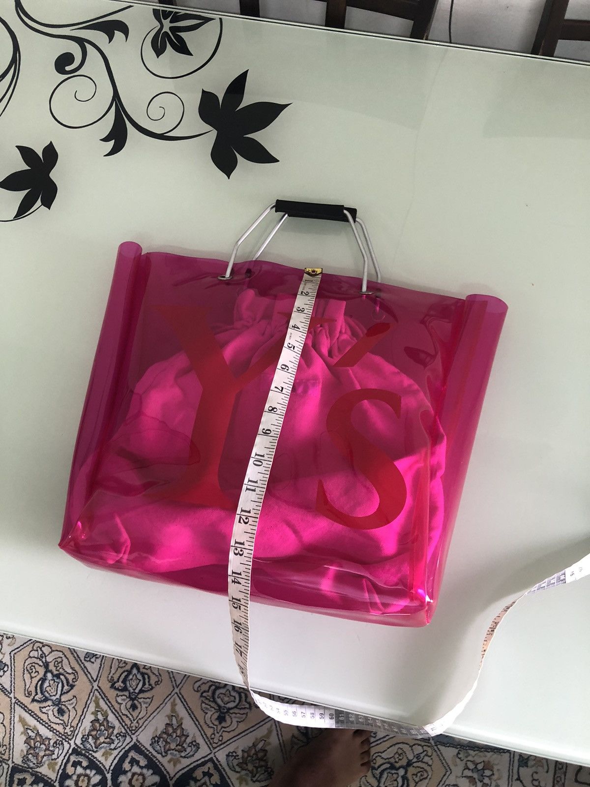 Yohji Yamamoto Rare❗️Ys by Yohji Yamamoto Big Logo Transparent PVC Tote Bag Size ONE SIZE - 23 Thumbnail