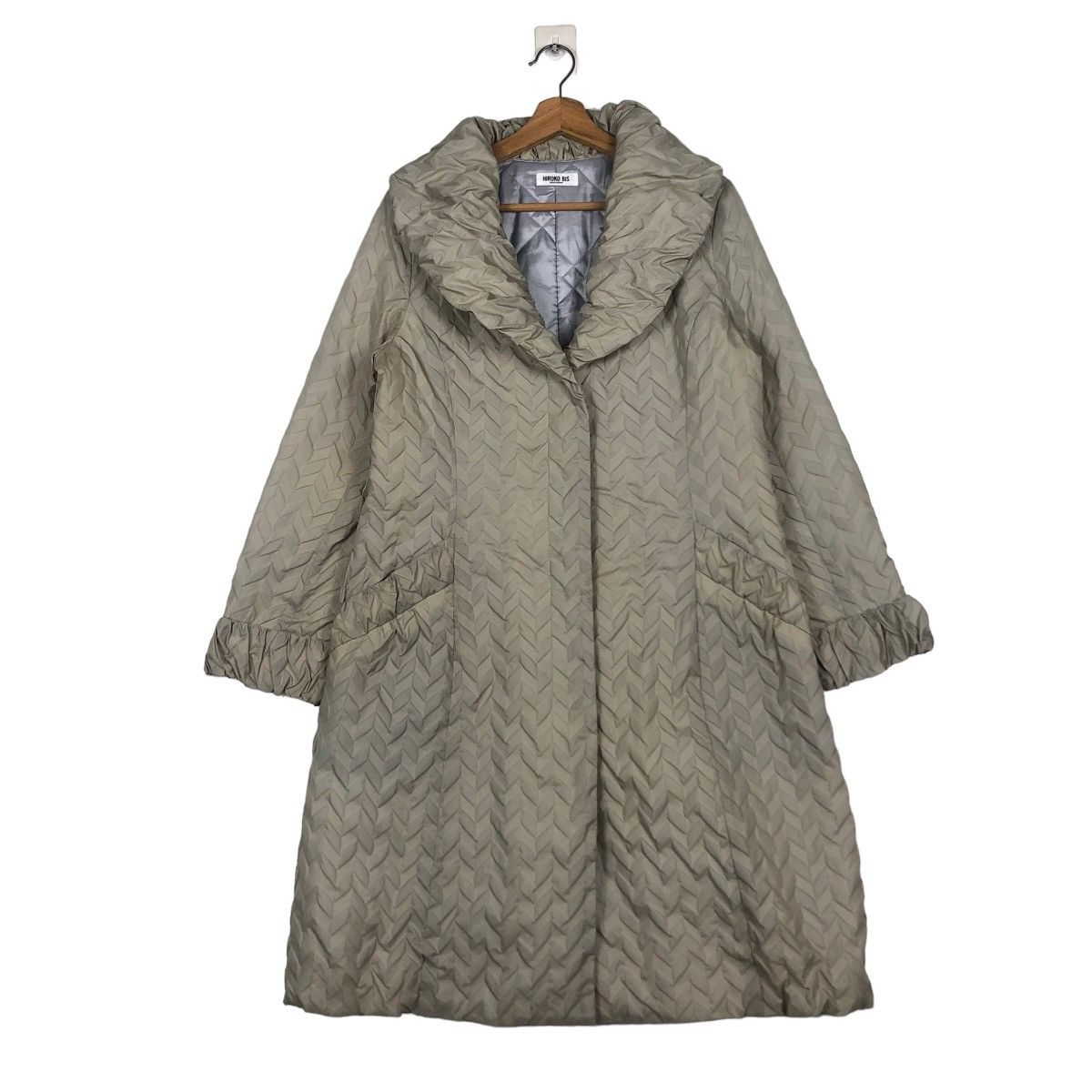 Vintage VINTAGE QUILTED PUFFER LONG JACKET HIROKO BIS DOUBLE COLLAR Size US M / EU 48-50 / 2 - 3 Thumbnail