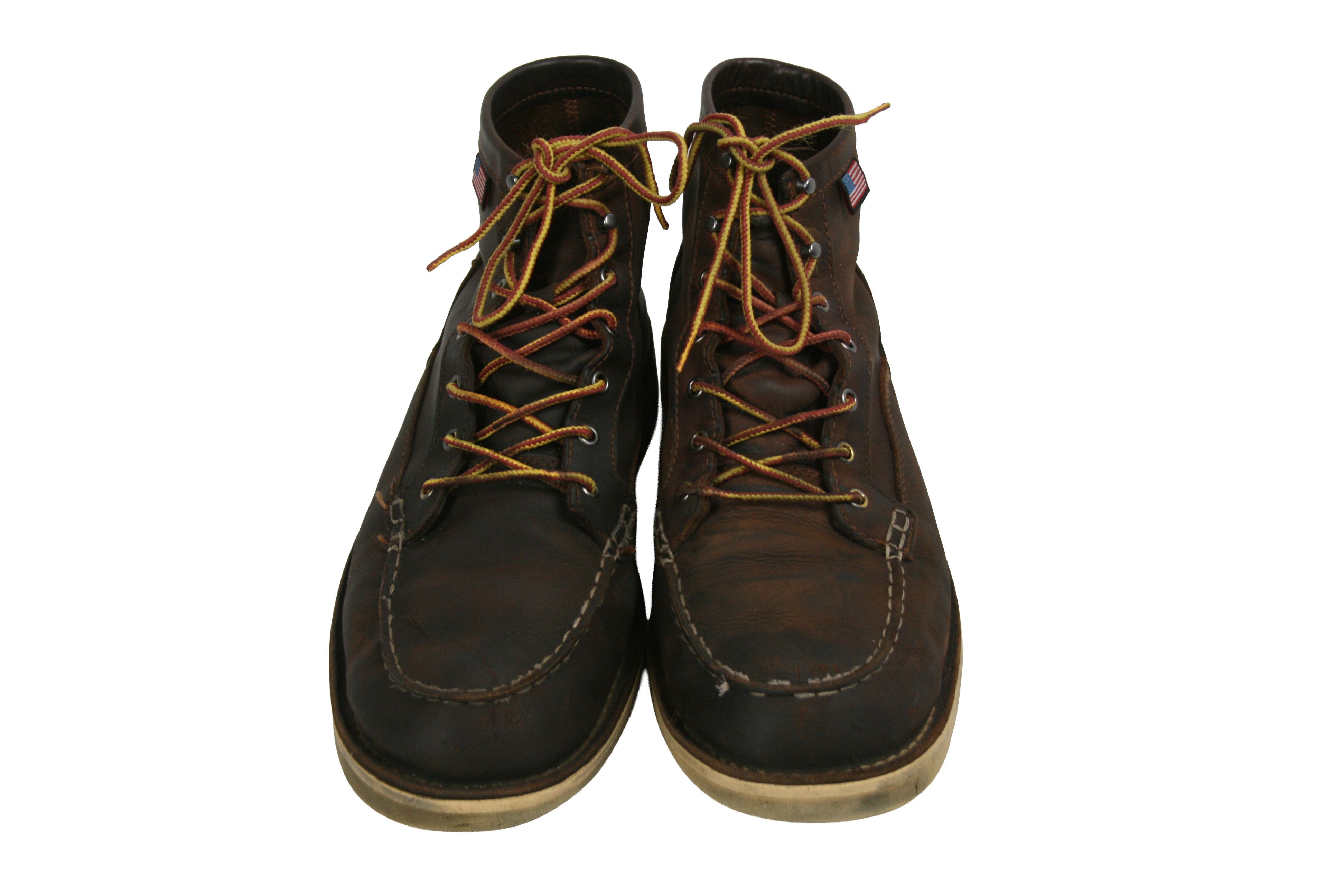 Danner Bull Run Moc Distressed Leather Boots Size US 13 / EU 46 - 9 Thumbnail