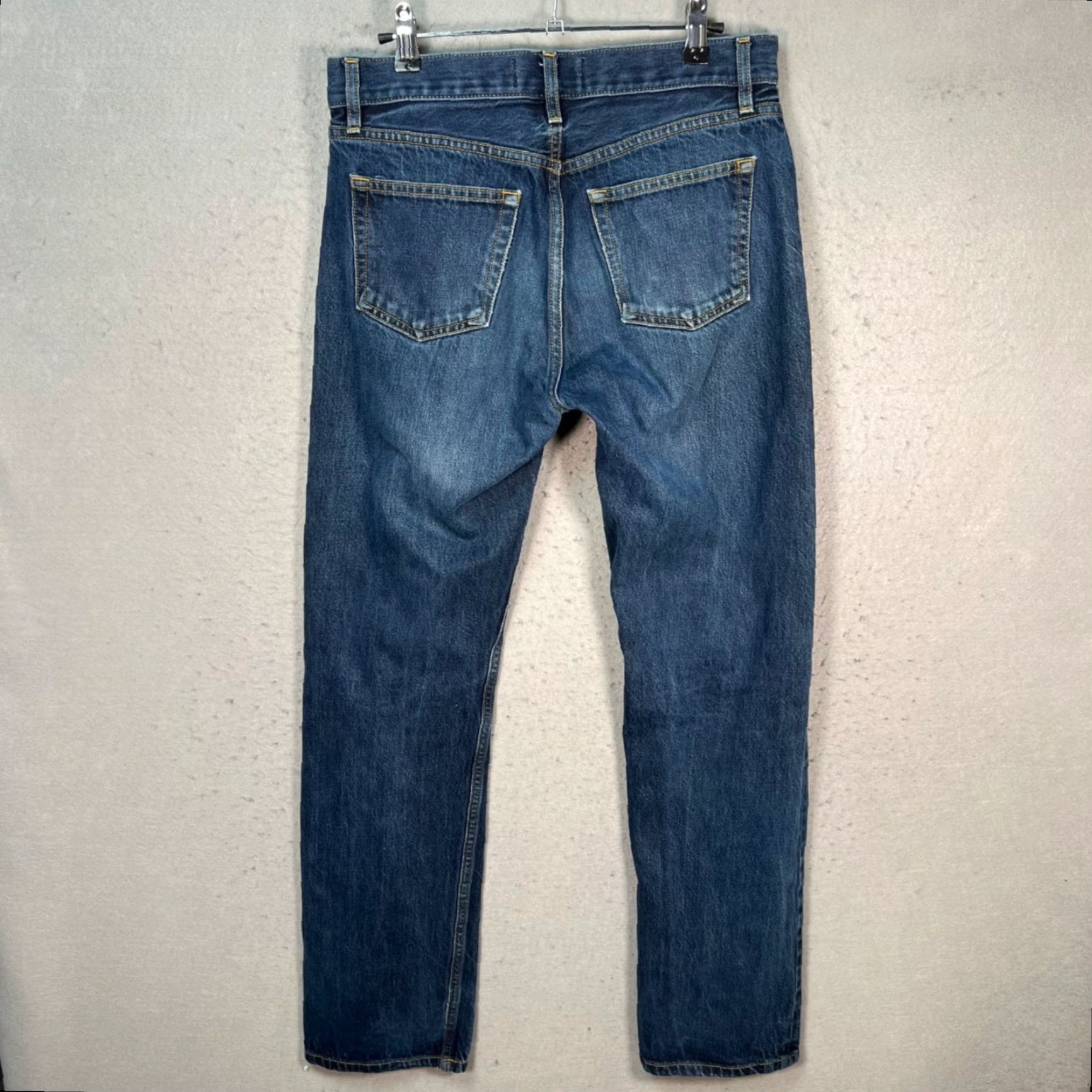 Helmut Lang VINTAGE Helmut Lang Jeans Mens Size 30 Selvedge Raw Denim Straight Leg USA 30 Blue Cotton Pants Slim Mesurement check Mens Size US 30 / EU 46 - 2 Thumbnail