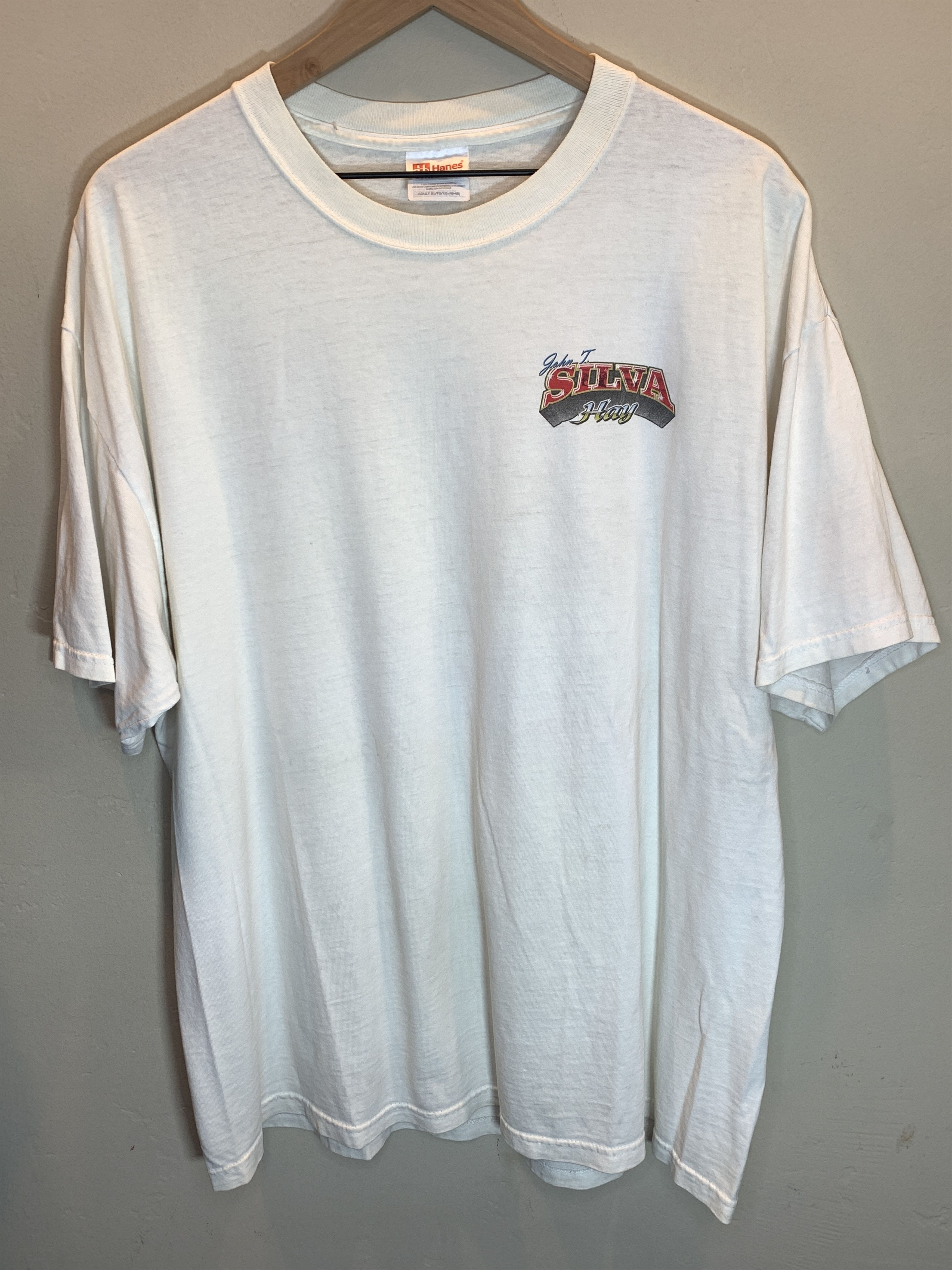 Vintage RARE* Vintage Addicted To Grass Hay Trucking Art T-Shirt Y2K Size US XL / EU 56 / 4 - 3 Thumbnail