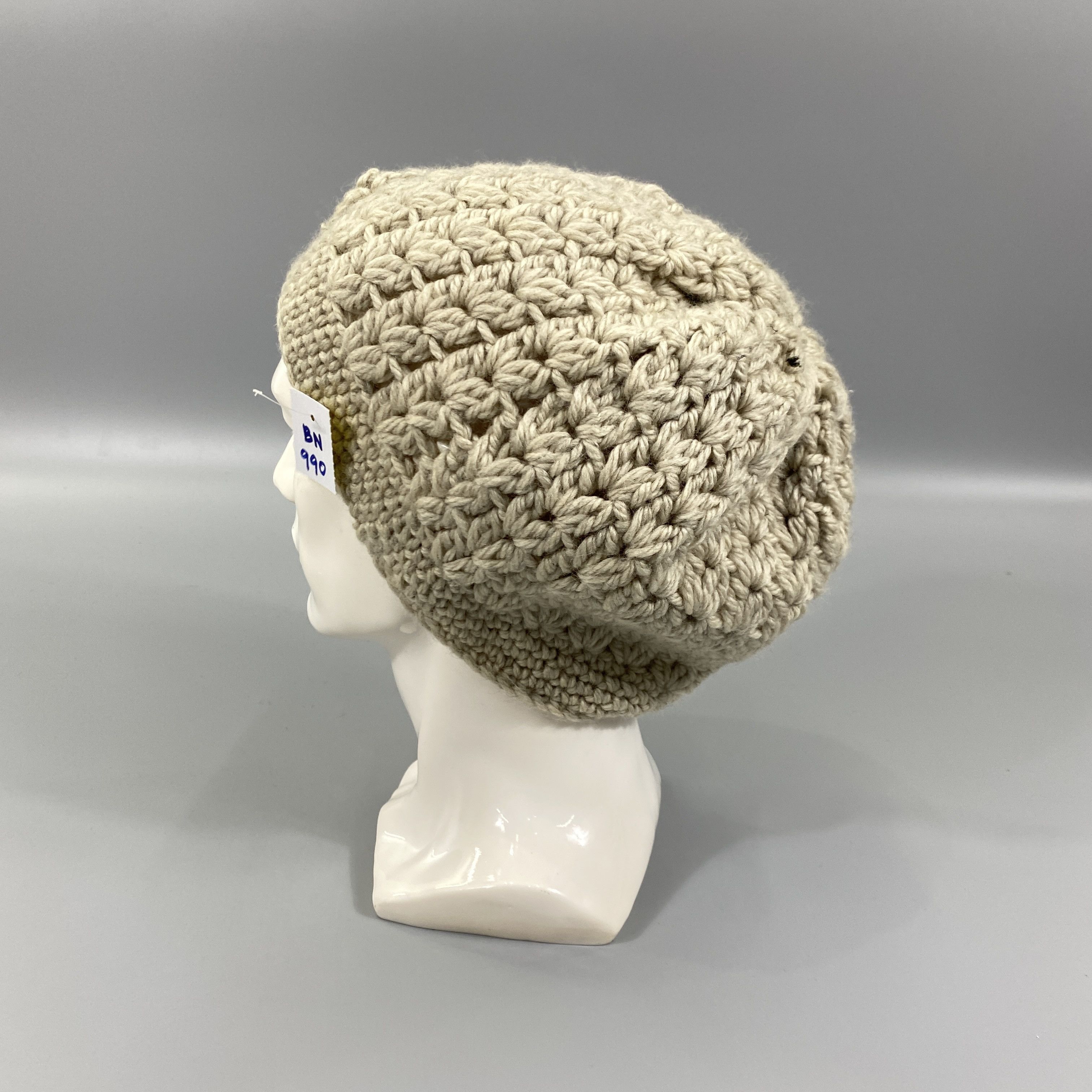 Japanese Brand Knitted Snow Cap Beanie Hats With Mini Flowers -BN990 Size ONE SIZE - 2 Thumbnail