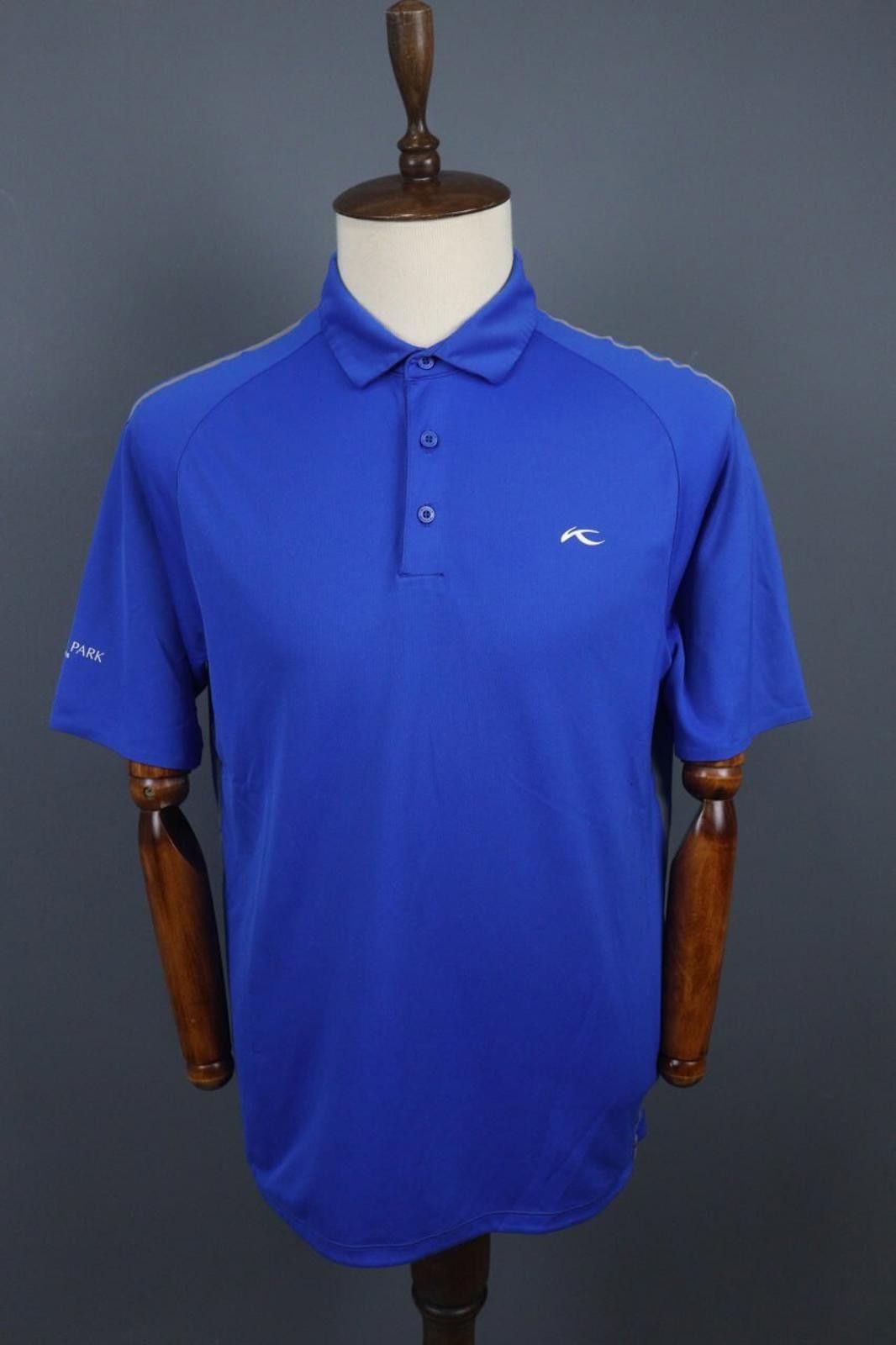 KJUS KJUS Blue Collared Golf Performance Polo Shirt Size XL Size ONE SIZE - 1 Thumbnail