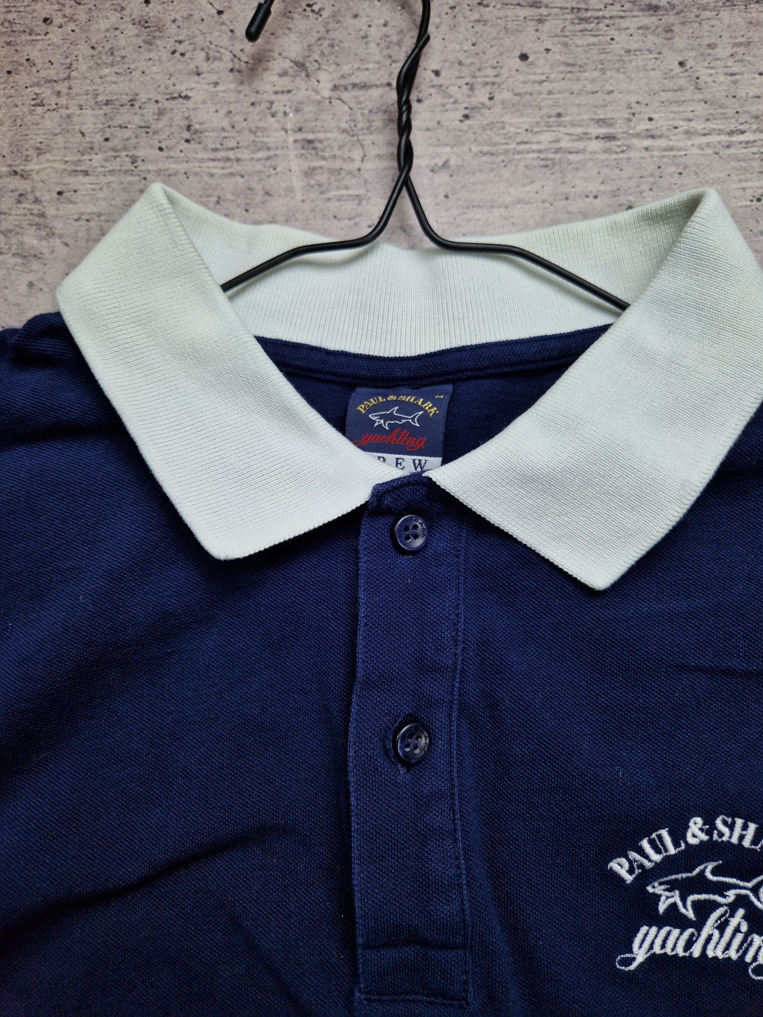 Paul & Shark Vintage Paul & Shark Yachting Polo Shirt Navy Size L Rare Size US M / EU 48-50 / 2 - 4 Thumbnail