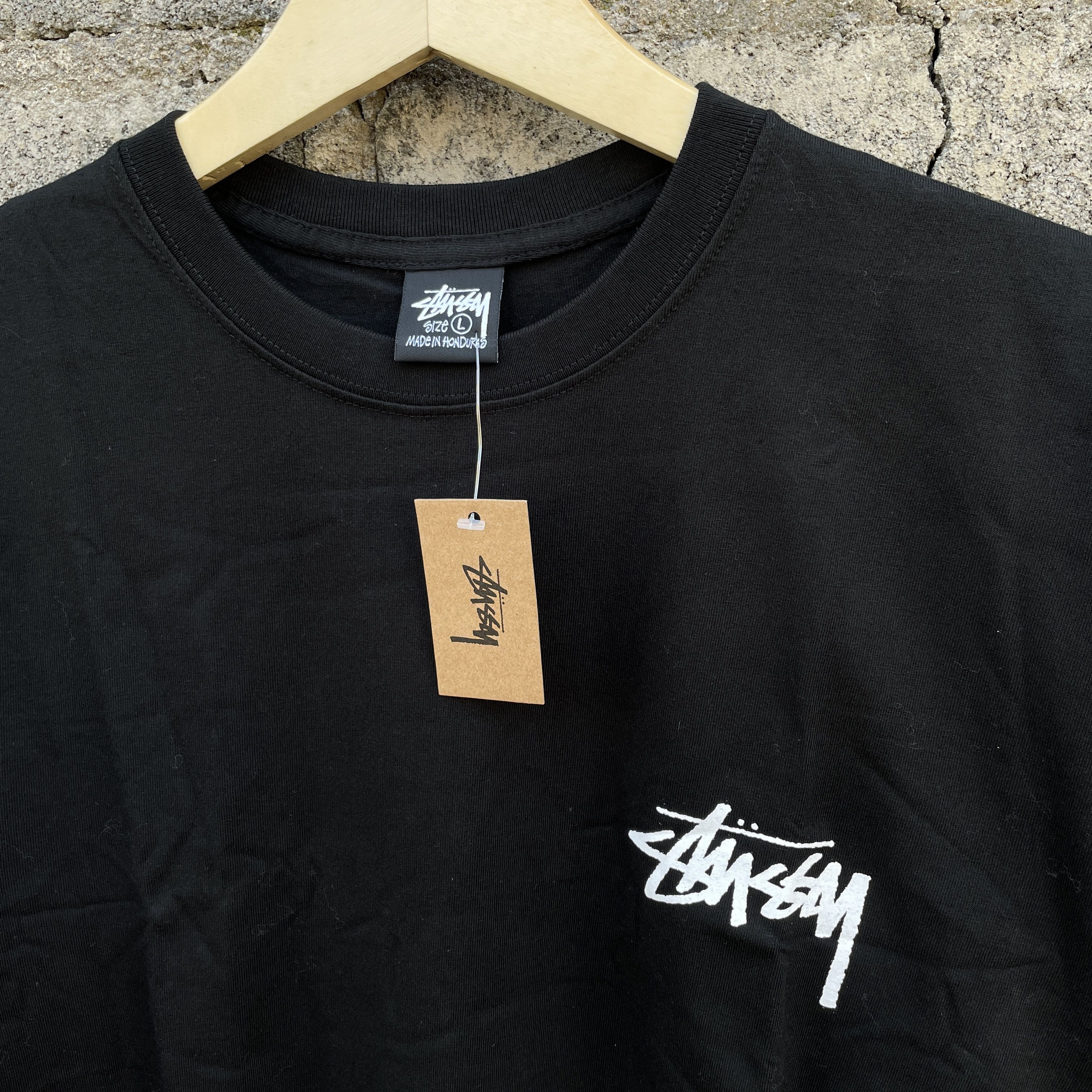 Stussy STUSSY " STOCK BURNING " TEE BLACK Size US L / EU 52-54 / 3 - 4 Thumbnail