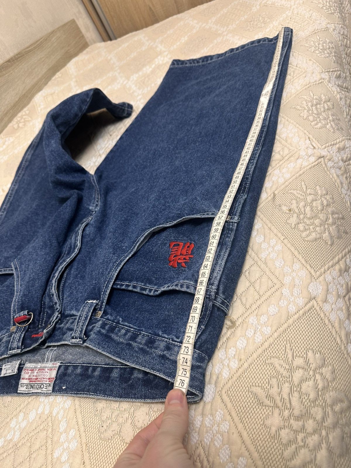 Ecko Unltd. 🔥 ECKO Unltd. CRAZY BAGGY SHORTS RAP Big Logo Denim Jnco Y2K Size US 34 / EU 50 - 10 Thumbnail