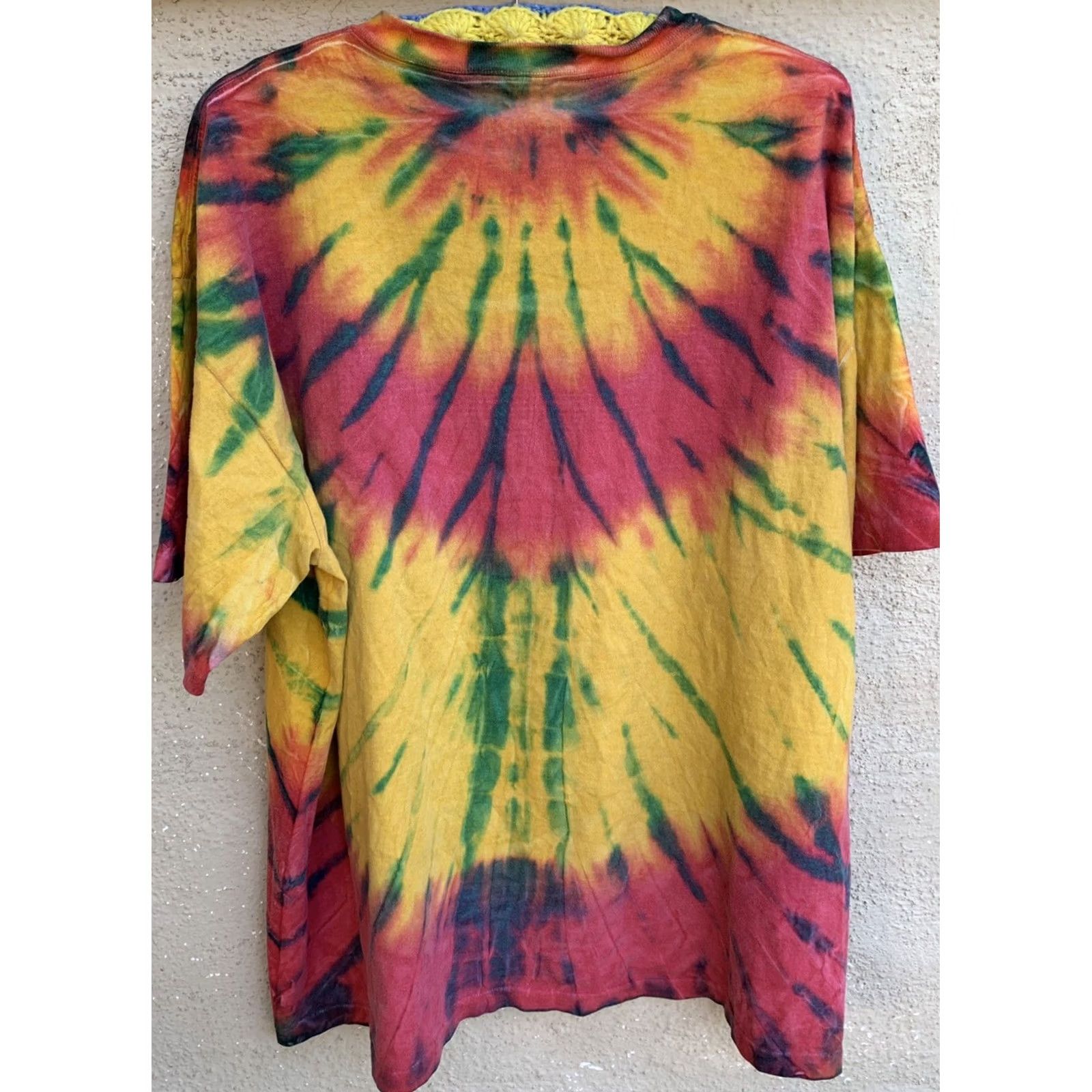 Vintage VINTAGE Jamaica Me Crazy embroidered t shirt tie dye tee single stitch 2XL or 3XL Size US XXL / EU 58 / 5 - 5 Thumbnail