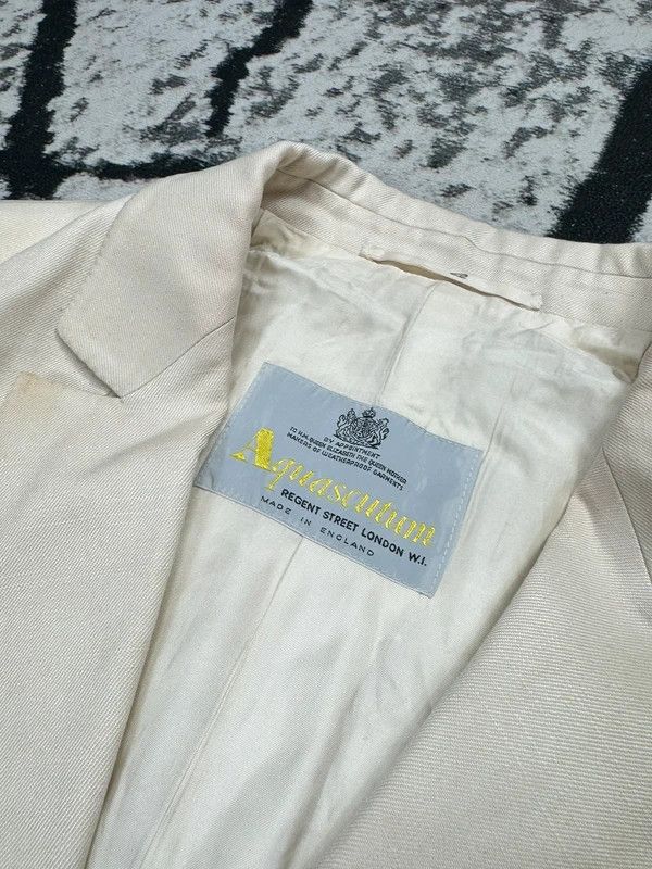 Aquascutum Aquascutum cream blazer jacket XL Size XL / US 12-14 / IT 48-50 - 3 Thumbnail