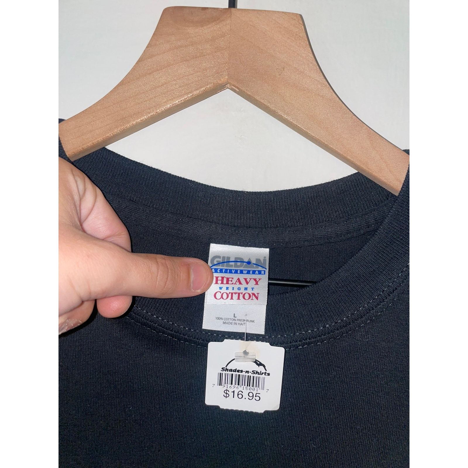 Gildan Y2K Stop Following Me Joke Humor Black Shirt 2000s Large L Size US L / EU 52-54 / 3 - 4 Thumbnail
