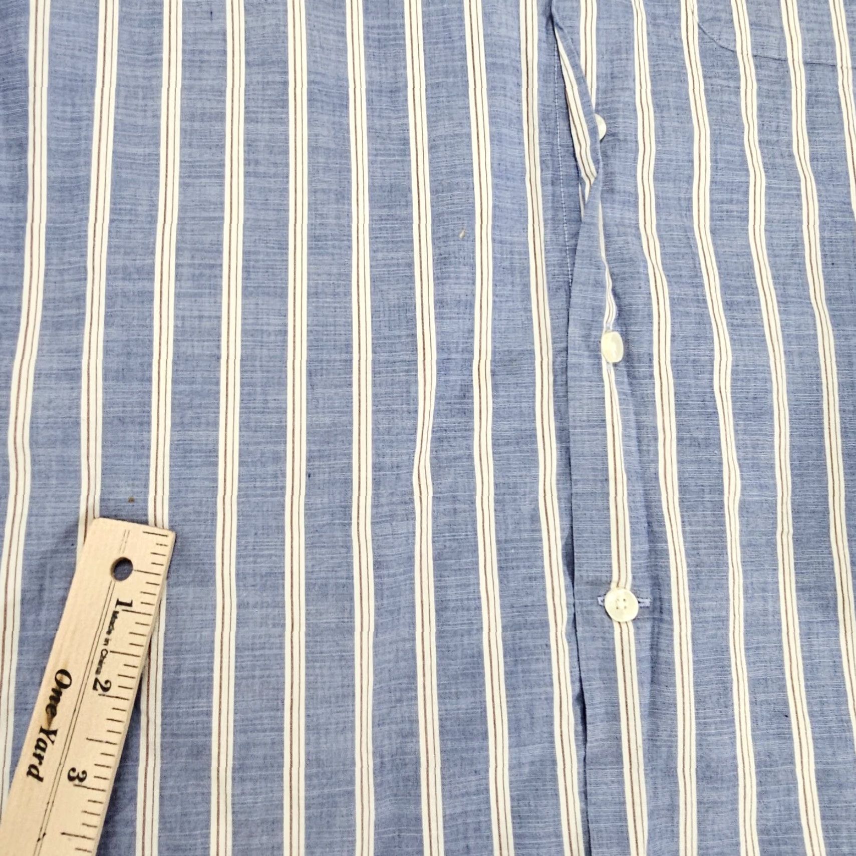 Joseph Abboud Joseph Abboud Shirt Mens M Blue Chambray Cotton Button Up Long Sleeve Shirt Size US M / EU 48-50 / 2 - 7 Thumbnail