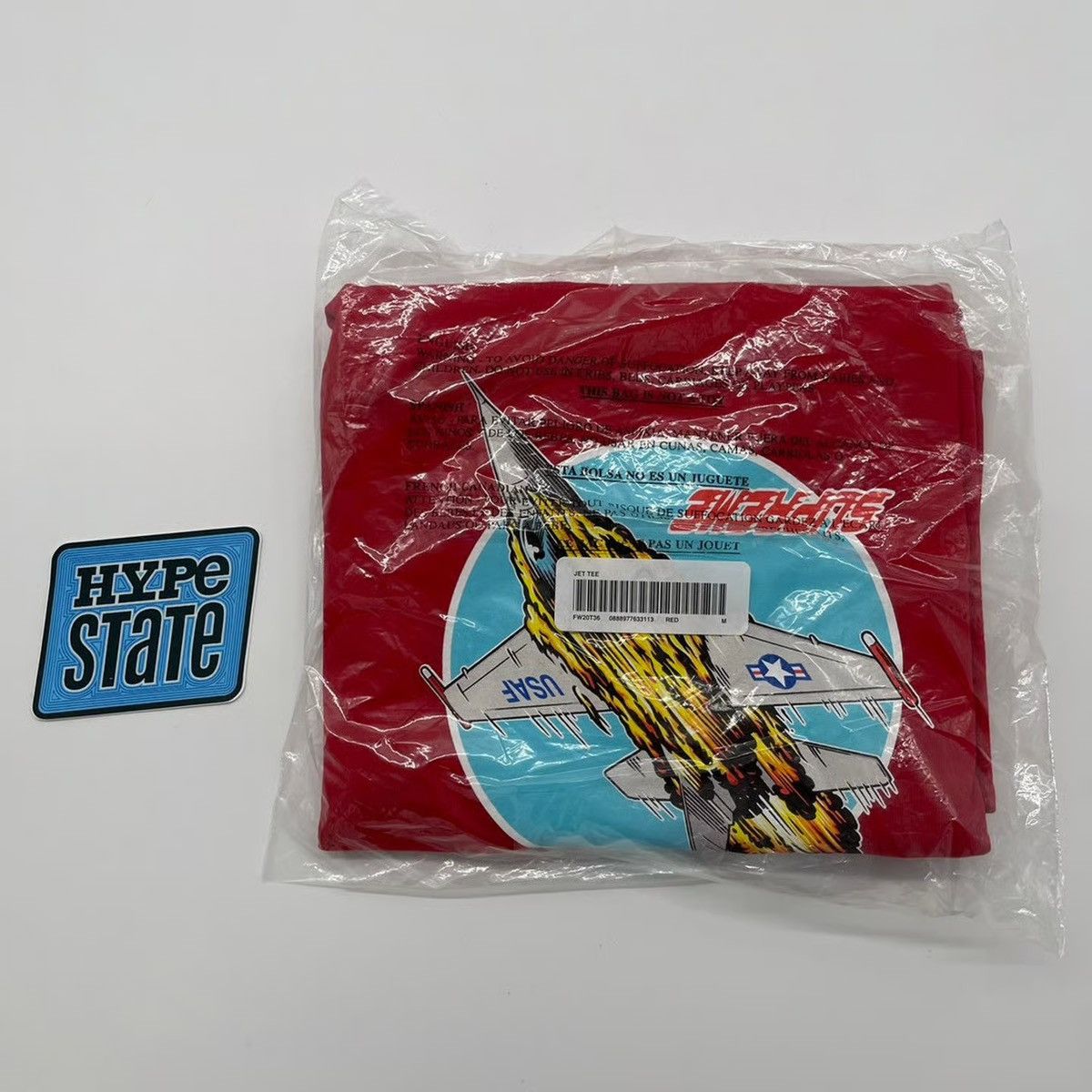 Supreme Supreme Jet Tee Red Size US M / EU 48-50 / 2 - 2 Thumbnail
