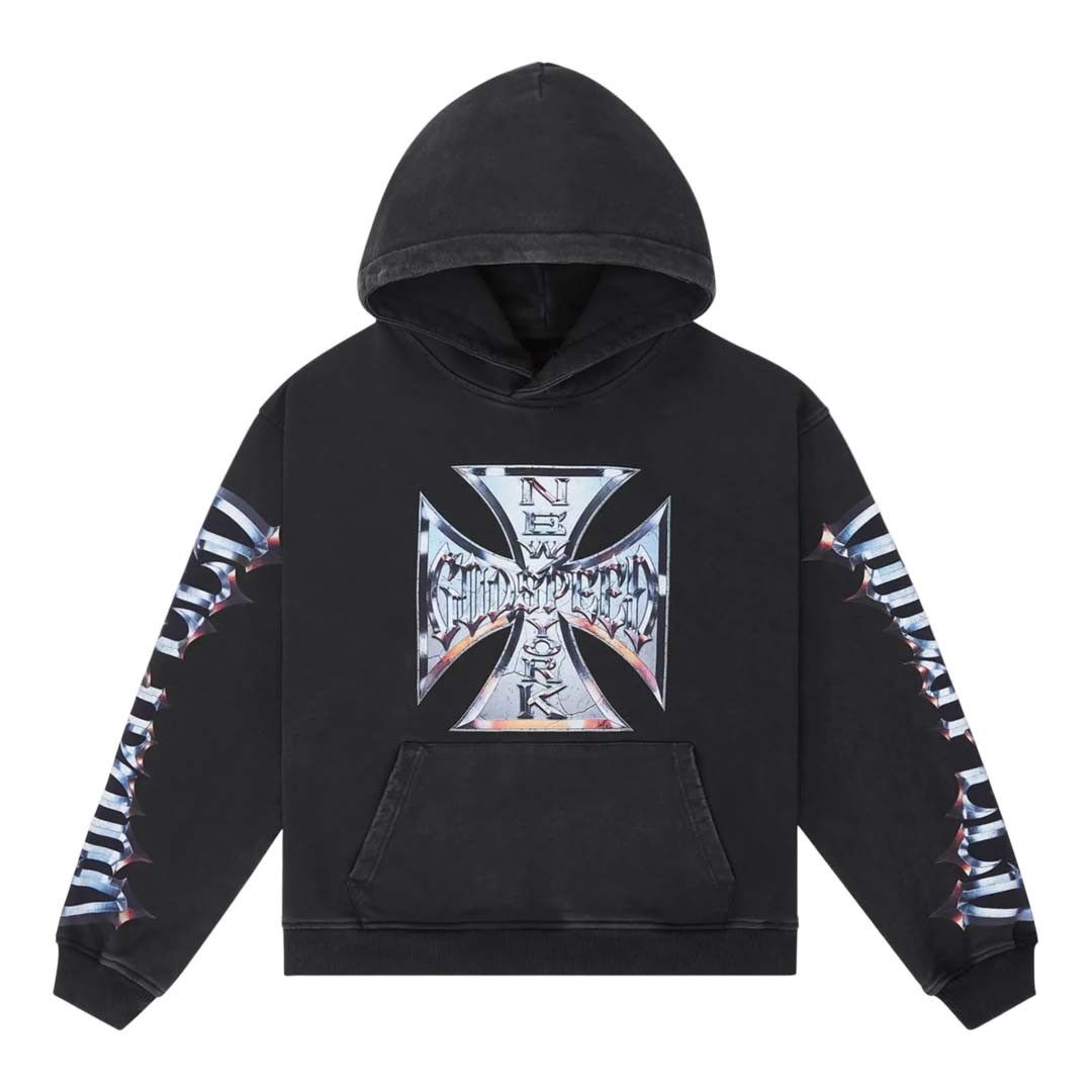 Godspeed Chrome Motto Hoodie Black Wash Size US XS / EU 42 / 0 - 1 Thumbnail