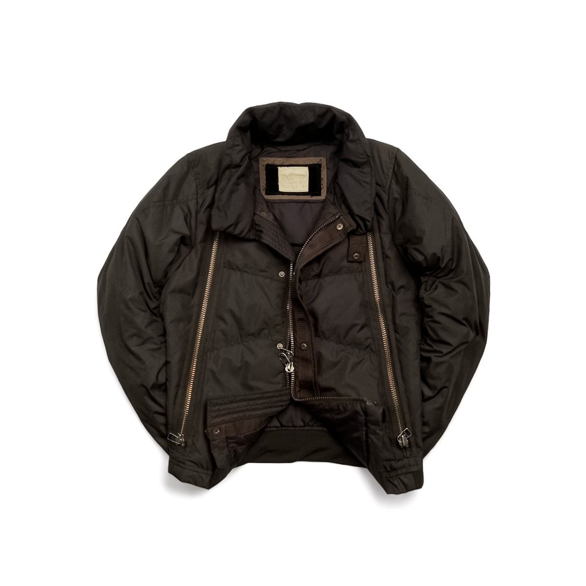 image of Marithe Francois Girbaud Aw2007 Marithé François + Girbaud Pocketed Rider Down Jacket in Brown (Siz