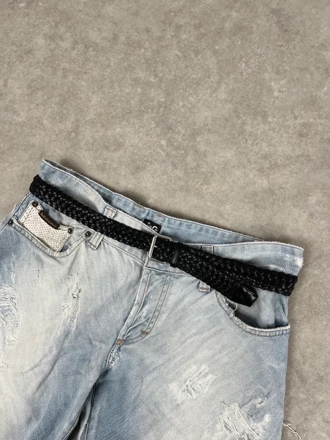 Saint Laurent Black Woven Classy Leather Belt