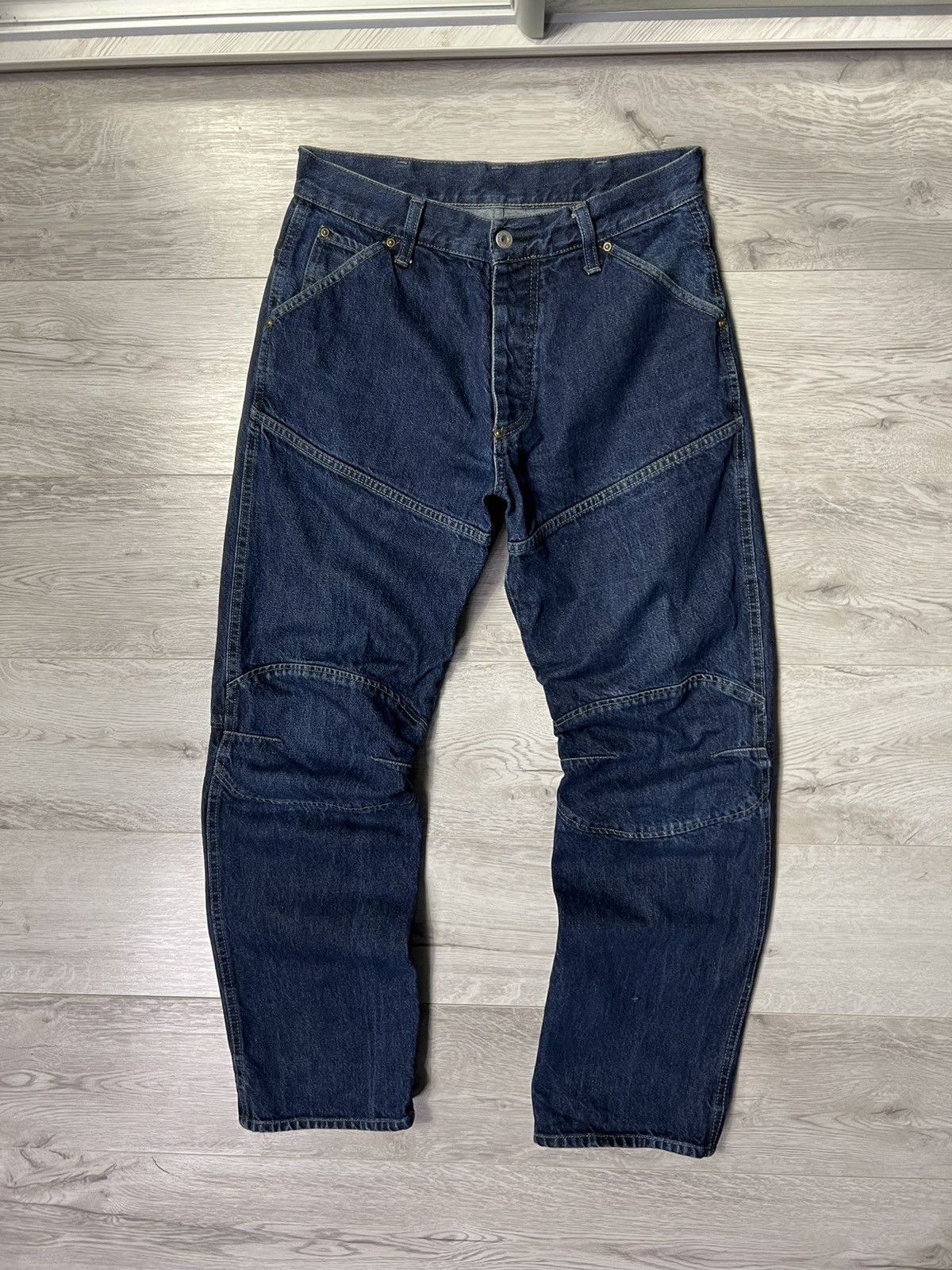 Vintage Vintage Rare G-Star RAW Jeans Elwood Double Knee Worker Pant Size US 32 / EU 48 - 1 Thumbnail