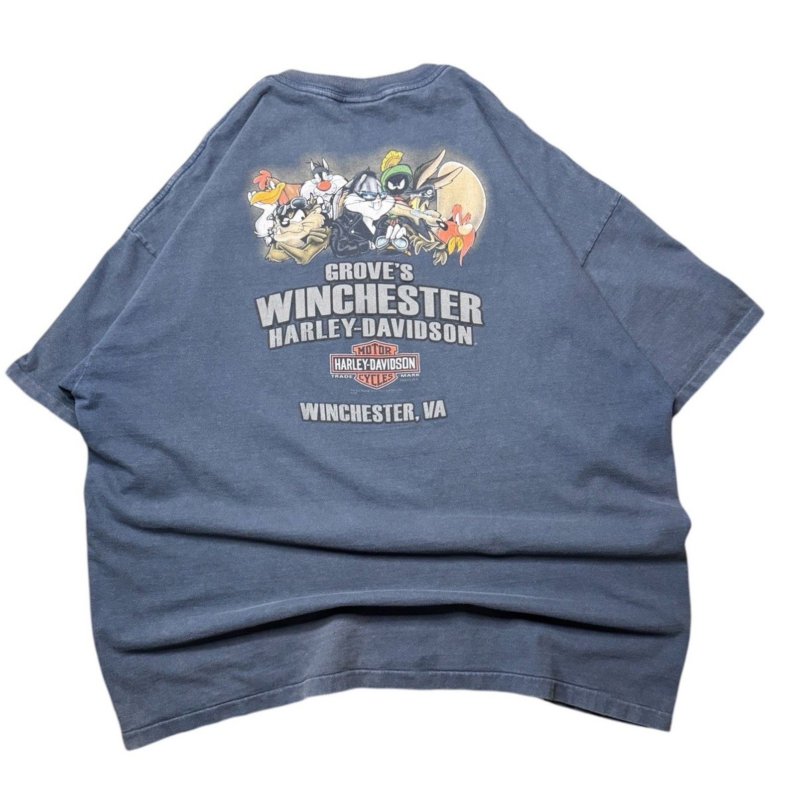 Harley Davidson Vintage Harley Davidson Looney Tunes T-Shirt Men's 2XL Size US XXL / EU 58 / 5 - 2 Thumbnail