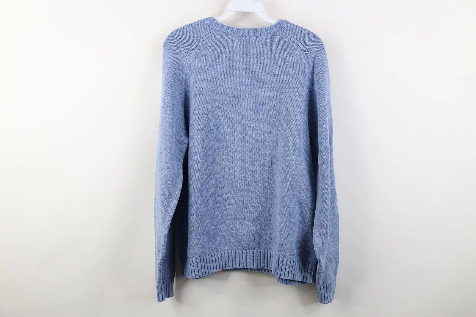 Lands' End Vintage 90s Lands End Knit Crewneck Sweater Blue Japan Size L / US 10 / IT 46 - 7 Thumbnail