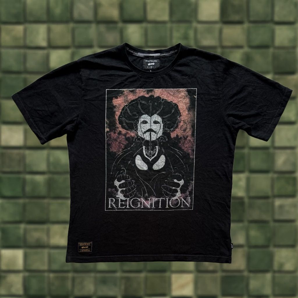 Vintage Glamb JoJo’s Bizarre REIGNITION T-shirt Black M Men Short Sleeve 2 Medium REIGNITION Mens T-Shirt Size US M / EU 48-50 / 2 - 1 Thumbnail