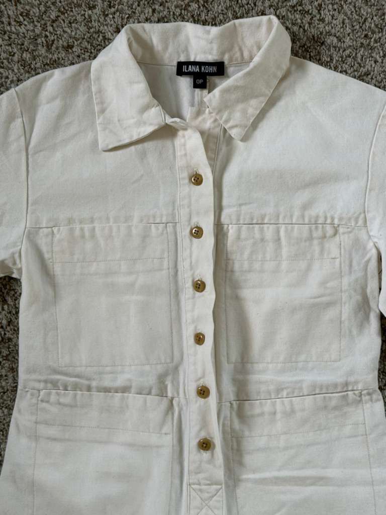 Ilana Kohn Ilana Kohn Tia Coverall in Toast - Size 0P Size 25" / US 0 / IT 36 - 4 Thumbnail
