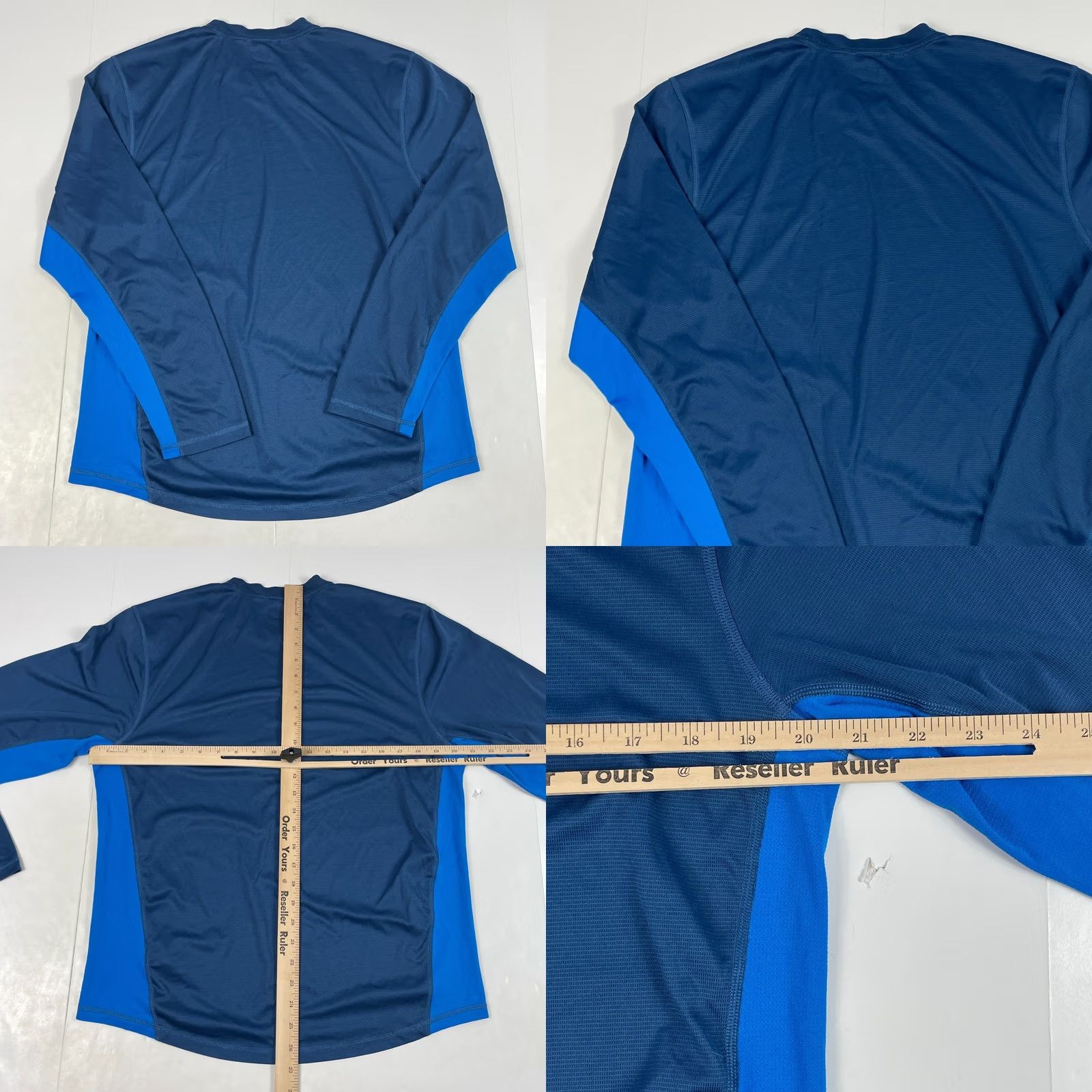 The North Face The North Face Shirt Mens Medium Blue VaporWick Long Sleeve Workout Gym Climbing - Solid Size US M / EU 48-50 / 2 - 8 Thumbnail