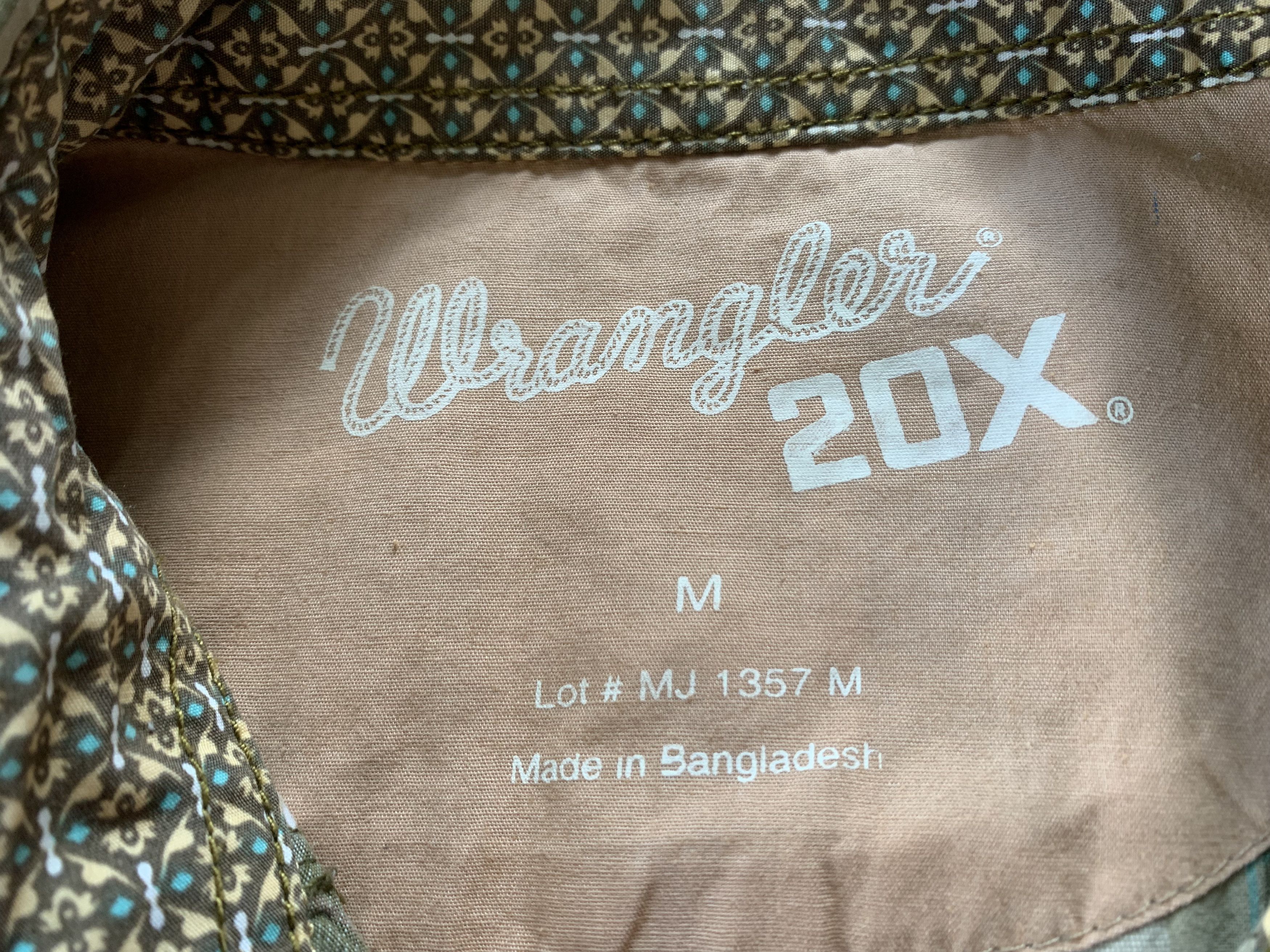 Vintage × Wrangler Wrangle 20X Plaid Cotton Long Sleeve Shirt Size US M / EU 48-50 / 2 - 6 Thumbnail