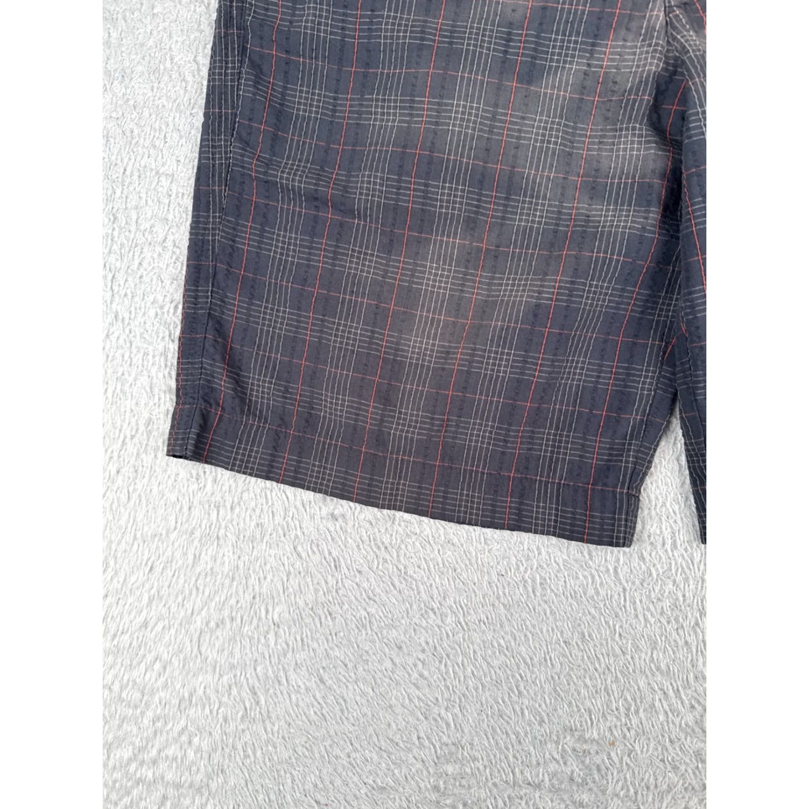 Patagonia Patagonia Shorts Mens 31 Black Plaid Thrift Shorts Polyester Blend Flat Front Size US 31 - 3 Thumbnail