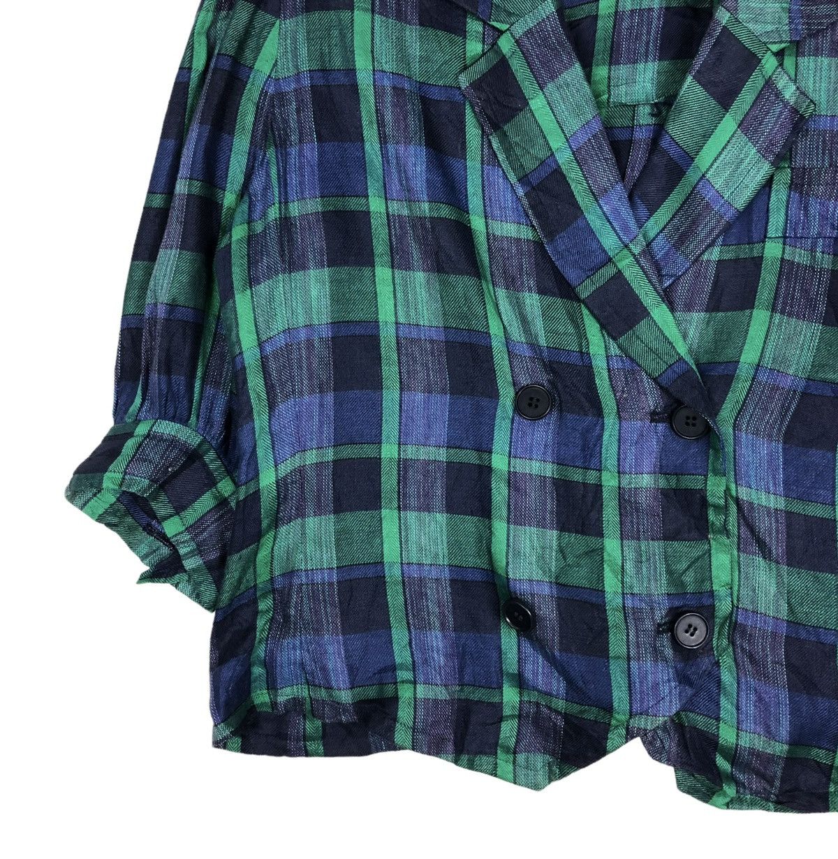 Givenchy 🔥VINTAGE CROPPED BUTTON JACKET GIVENCHY GLAMOUR TARTAN Size M / US 6-8 / IT 42-44 - 4 Thumbnail
