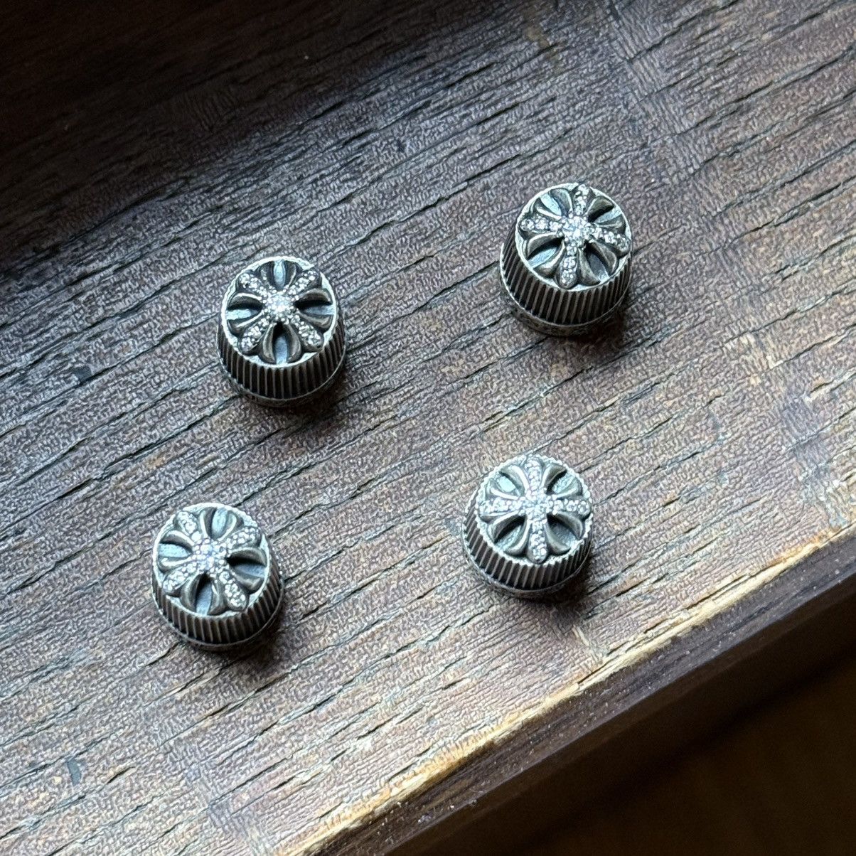 Chrome Hearts Chrome Hearts Factory Pave Tire Valve Caps Size ONE SIZE - 2 Thumbnail