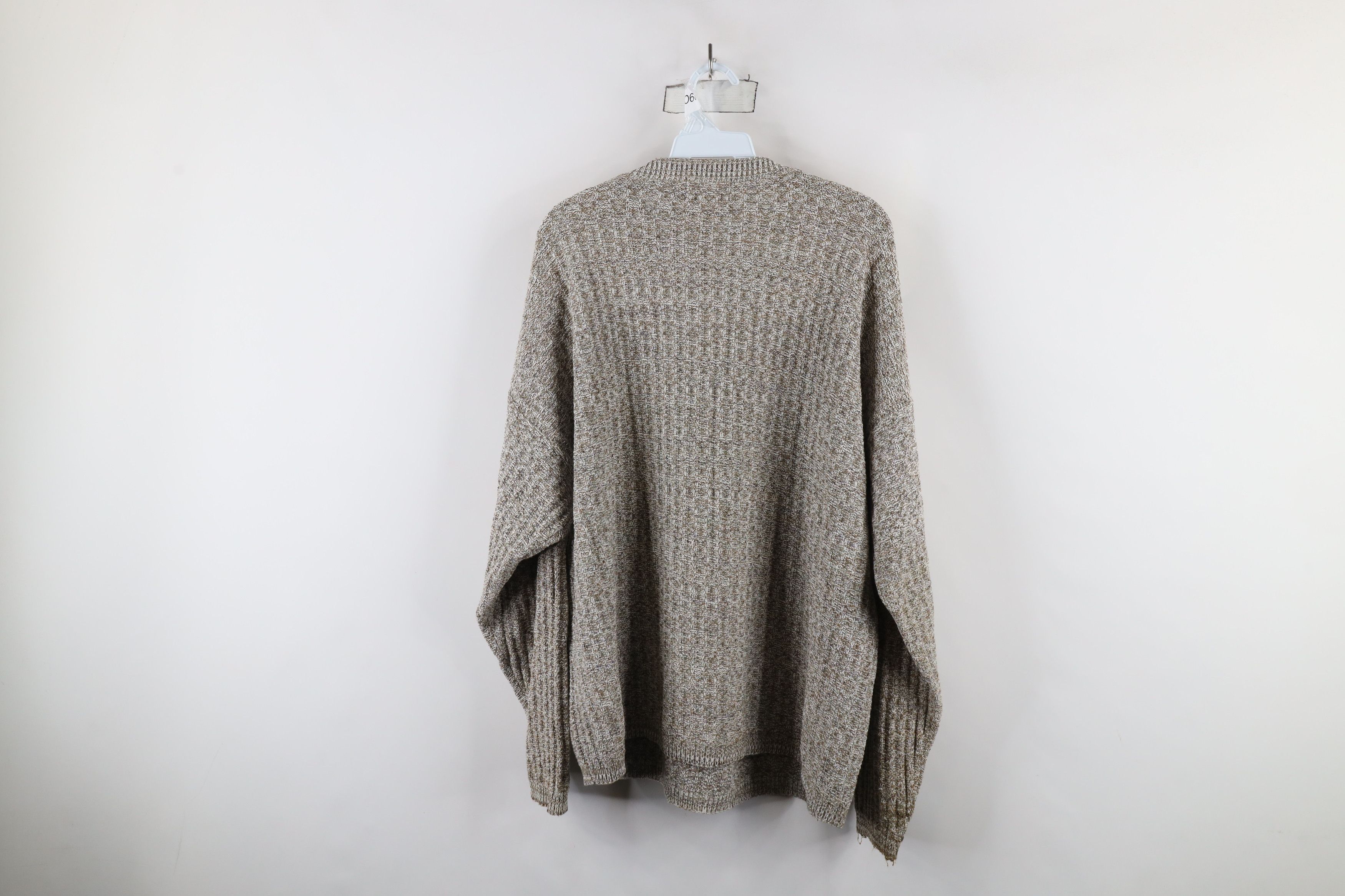 Vintage Vintage 90s Streetwear Hand Framed Knit Henley Sweater USA Size US XL / EU 56 / 4 - 10 Thumbnail