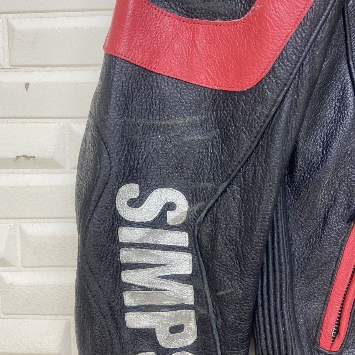 Other Simpson Racing North Carolina U.S.A Leather Biker Jacket Size US S / EU 44-46 / 1 - 9 Thumbnail
