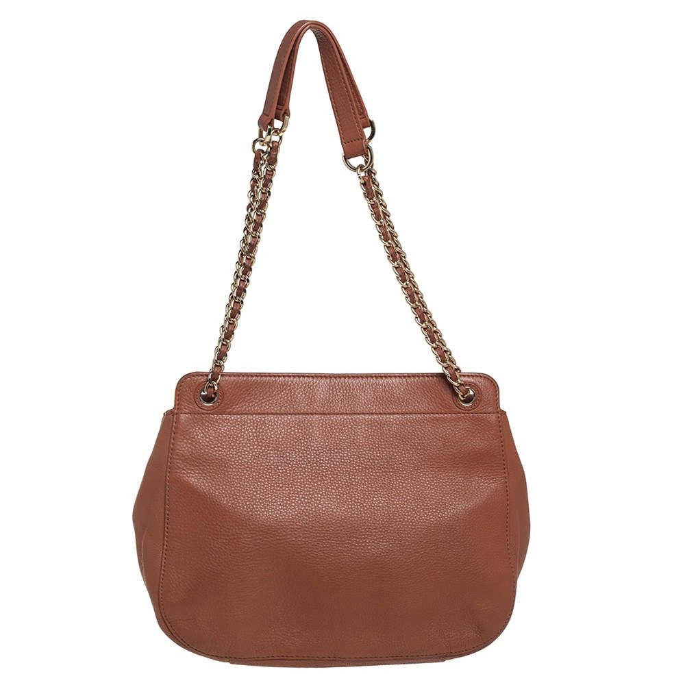 Tory Burch Value $650 Tory Burch Bryant Tan Leather Flap Shoulder Bag Size ONE SIZE - 3 Thumbnail