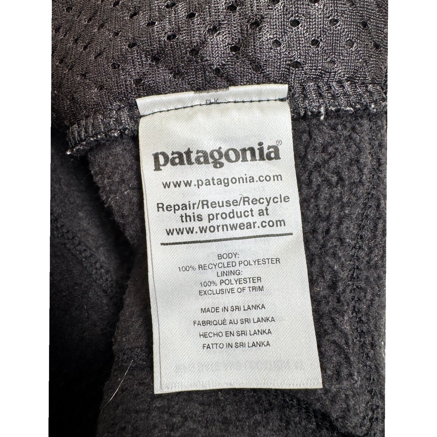 Patagonia Patagonia Mens Vest Full Zip Pile Retro Size L Black Size US L / EU 52-54 / 3 - 6 Thumbnail